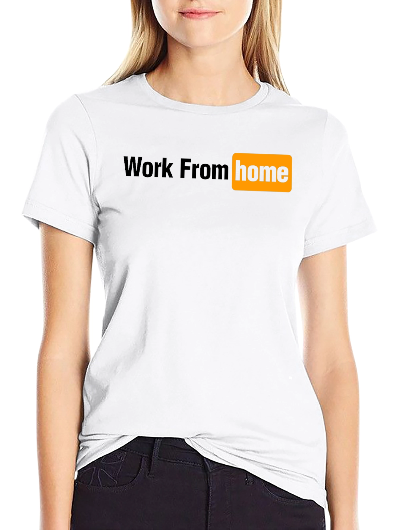 Work From Home Graphic Tee - Black