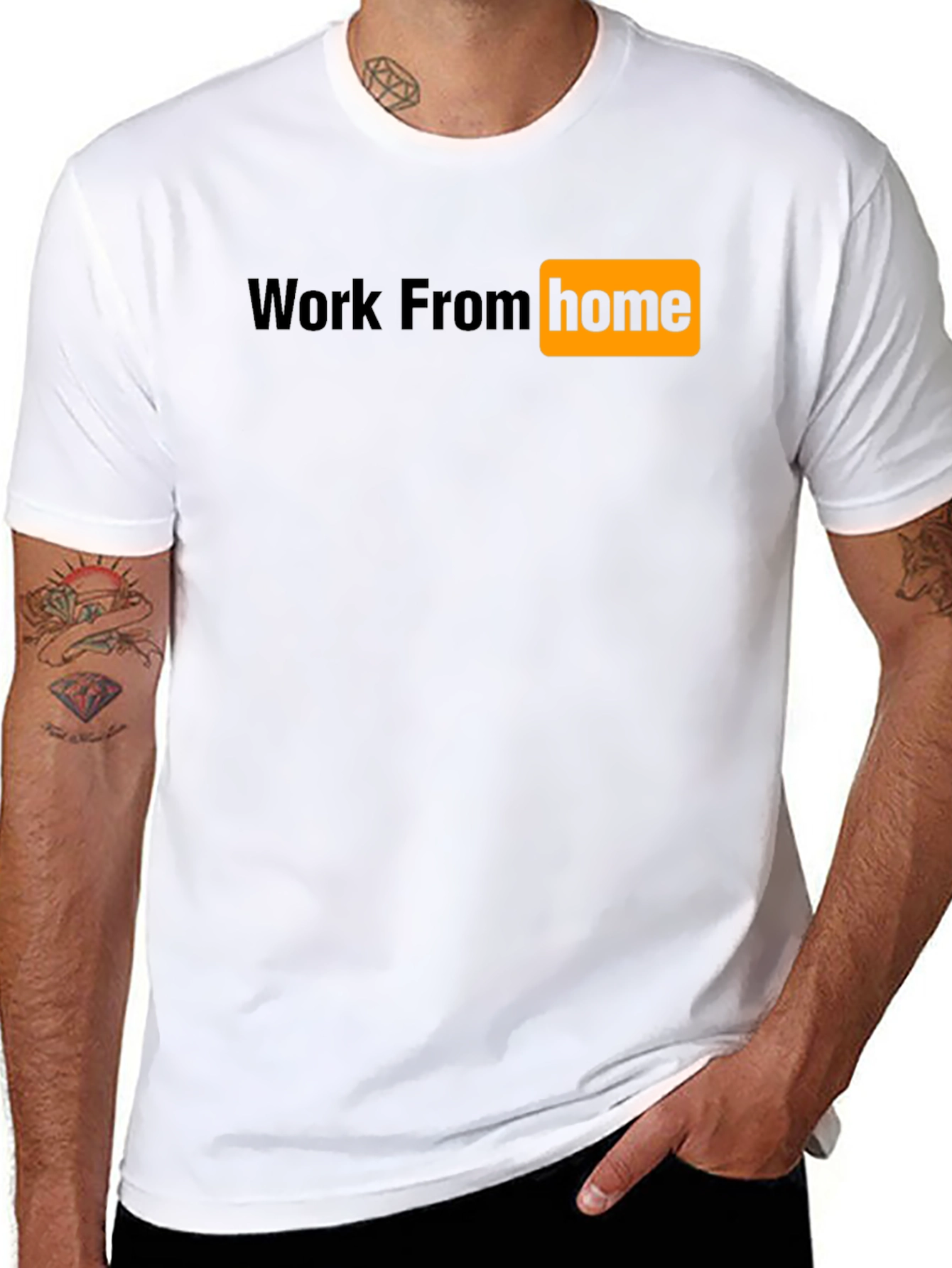 Work From Home Graphic Tee - Black