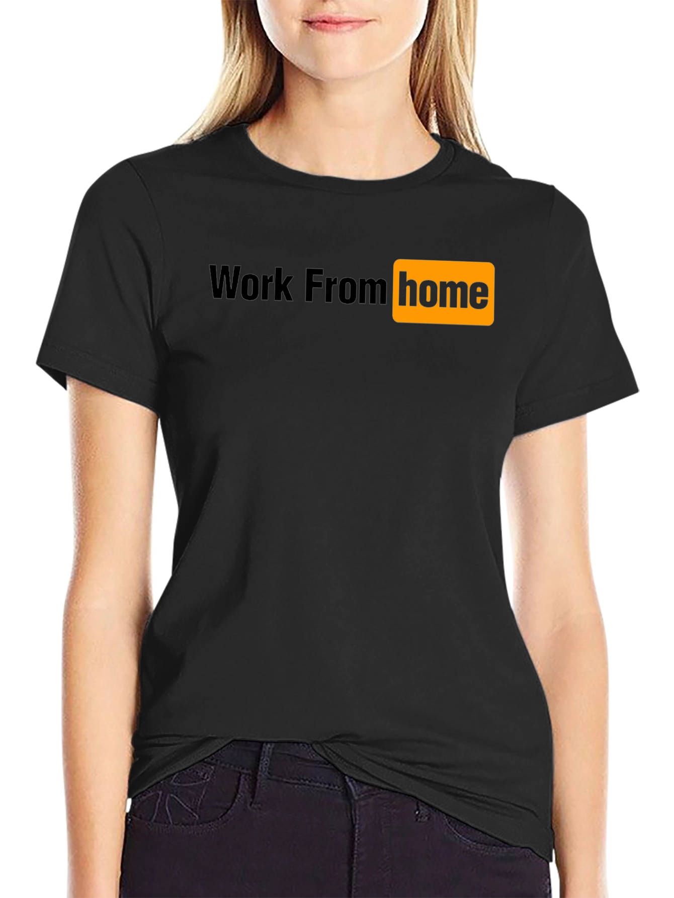 Work From Home Graphic Tee - Black