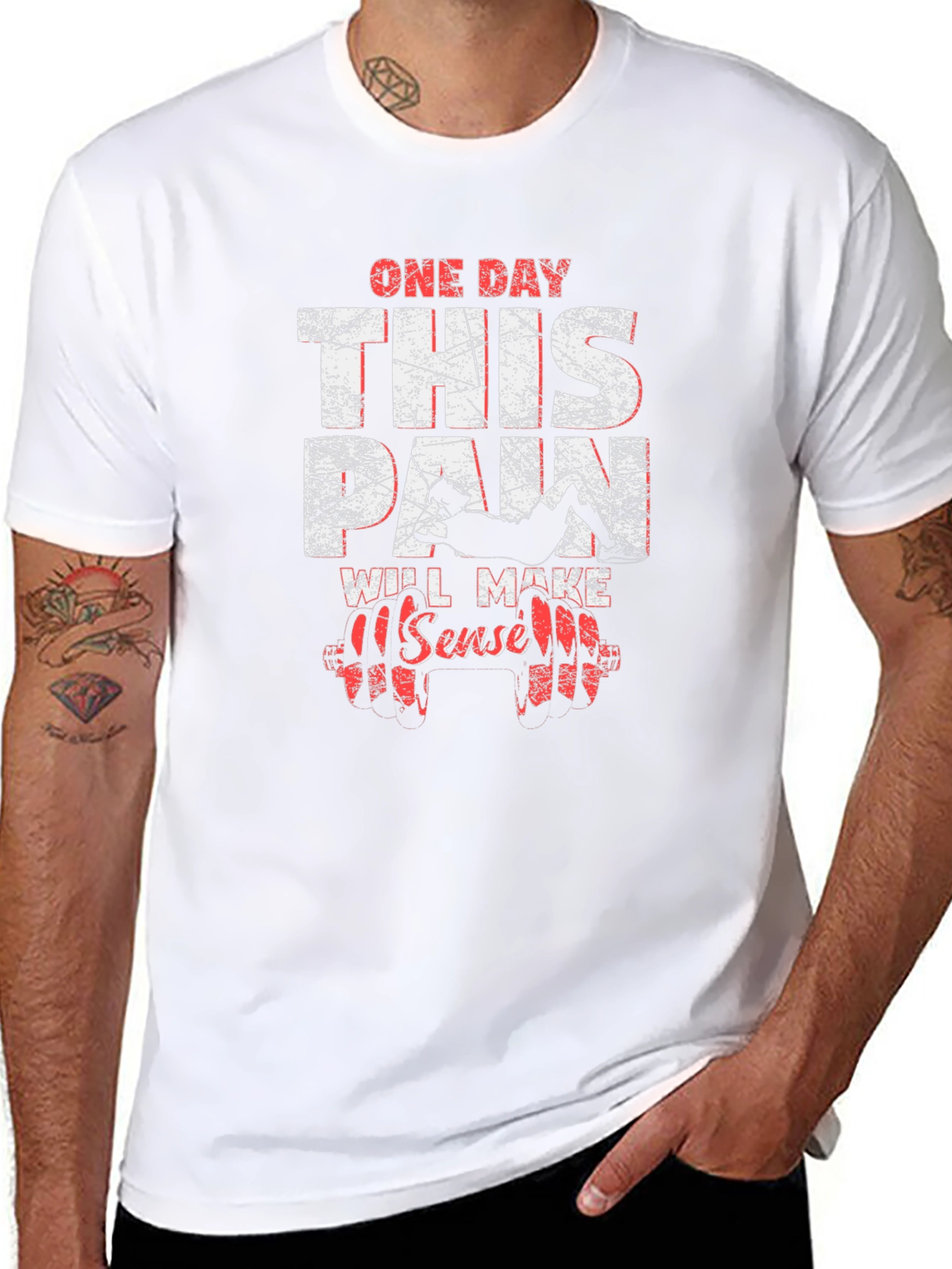 Motivational Workout Graphic T-Shirt