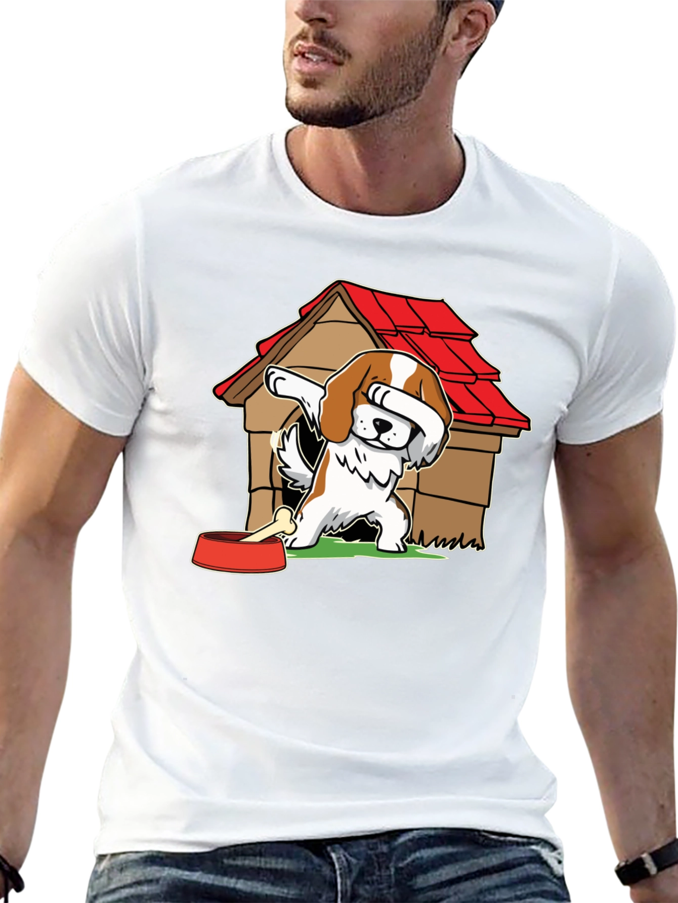 Dabbing Dog T-Shirt - Cute Pet Lover Tee