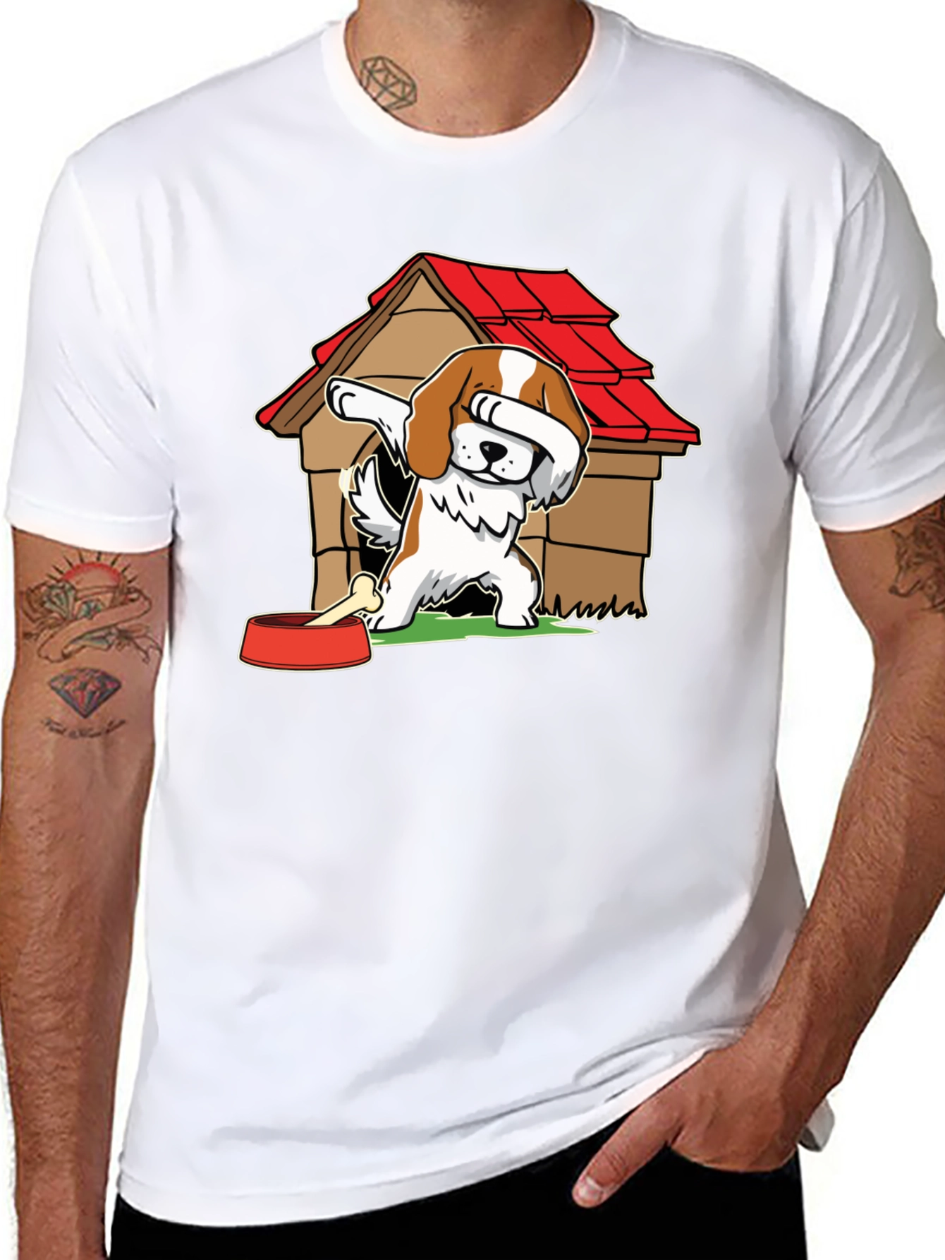 Dabbing Dog T-Shirt - Cute Pet Lover Tee