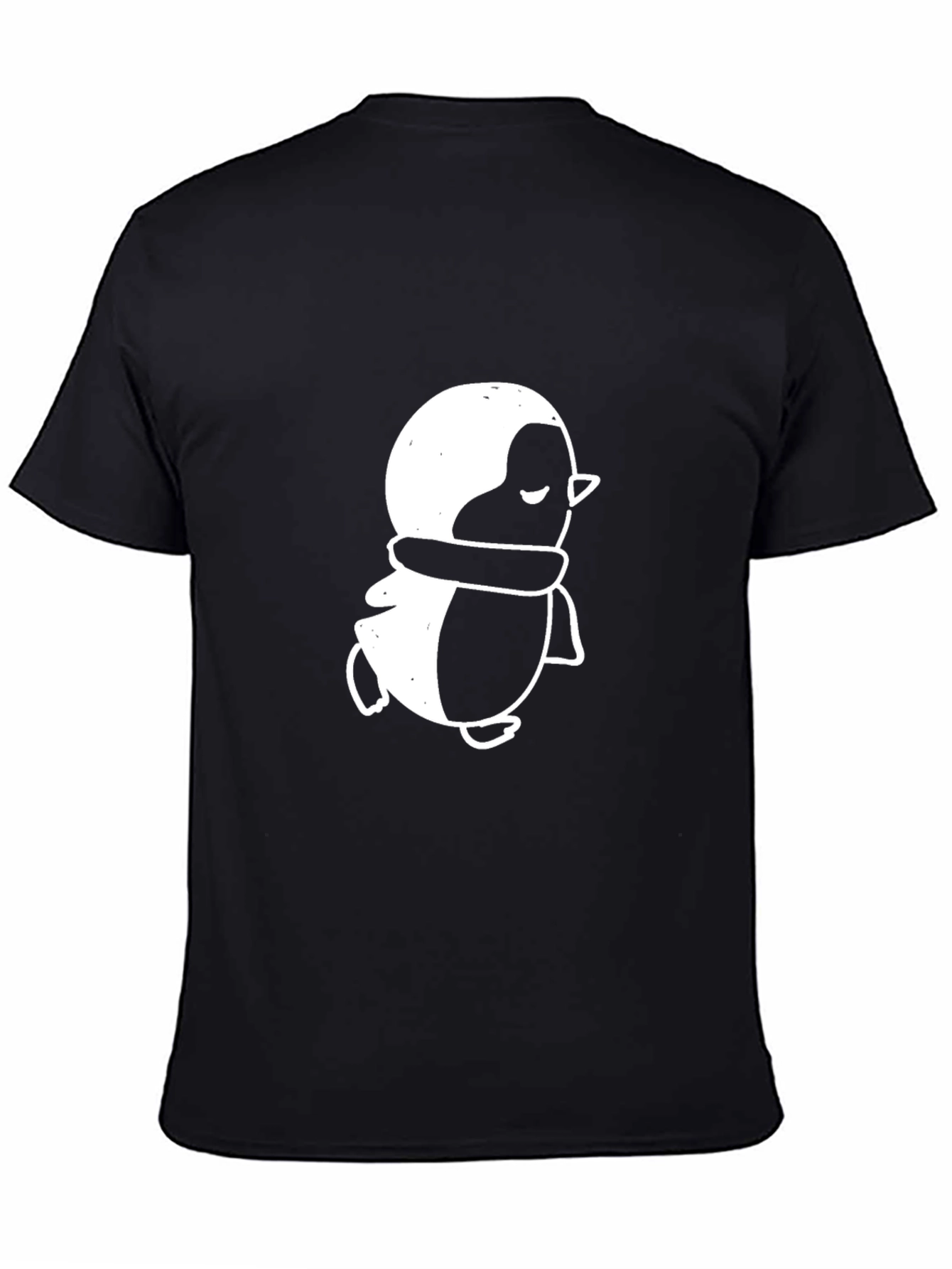 Black Penguin Graphic T-Shirt - Casual Comfort