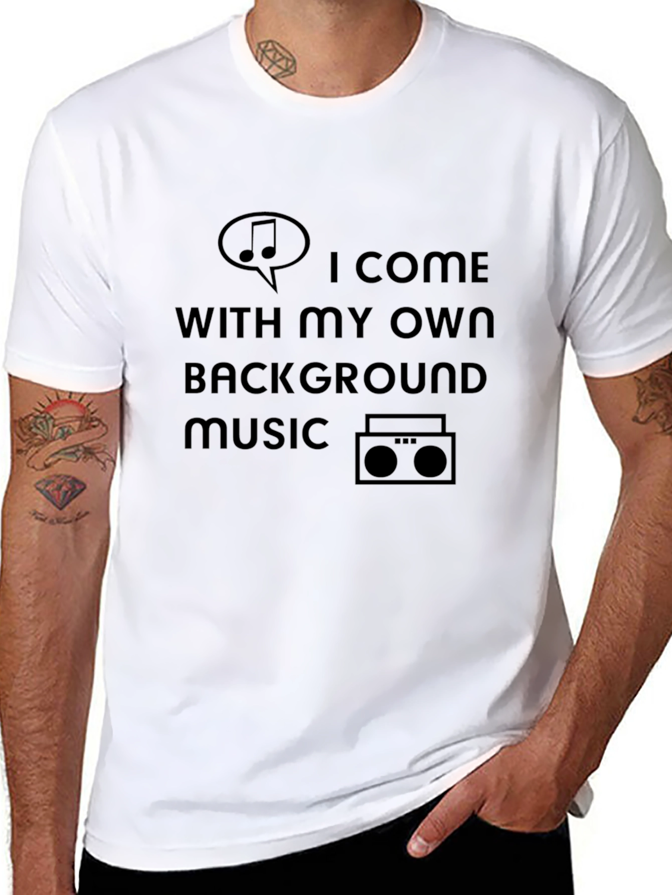 Own Background Music Graphic Tee