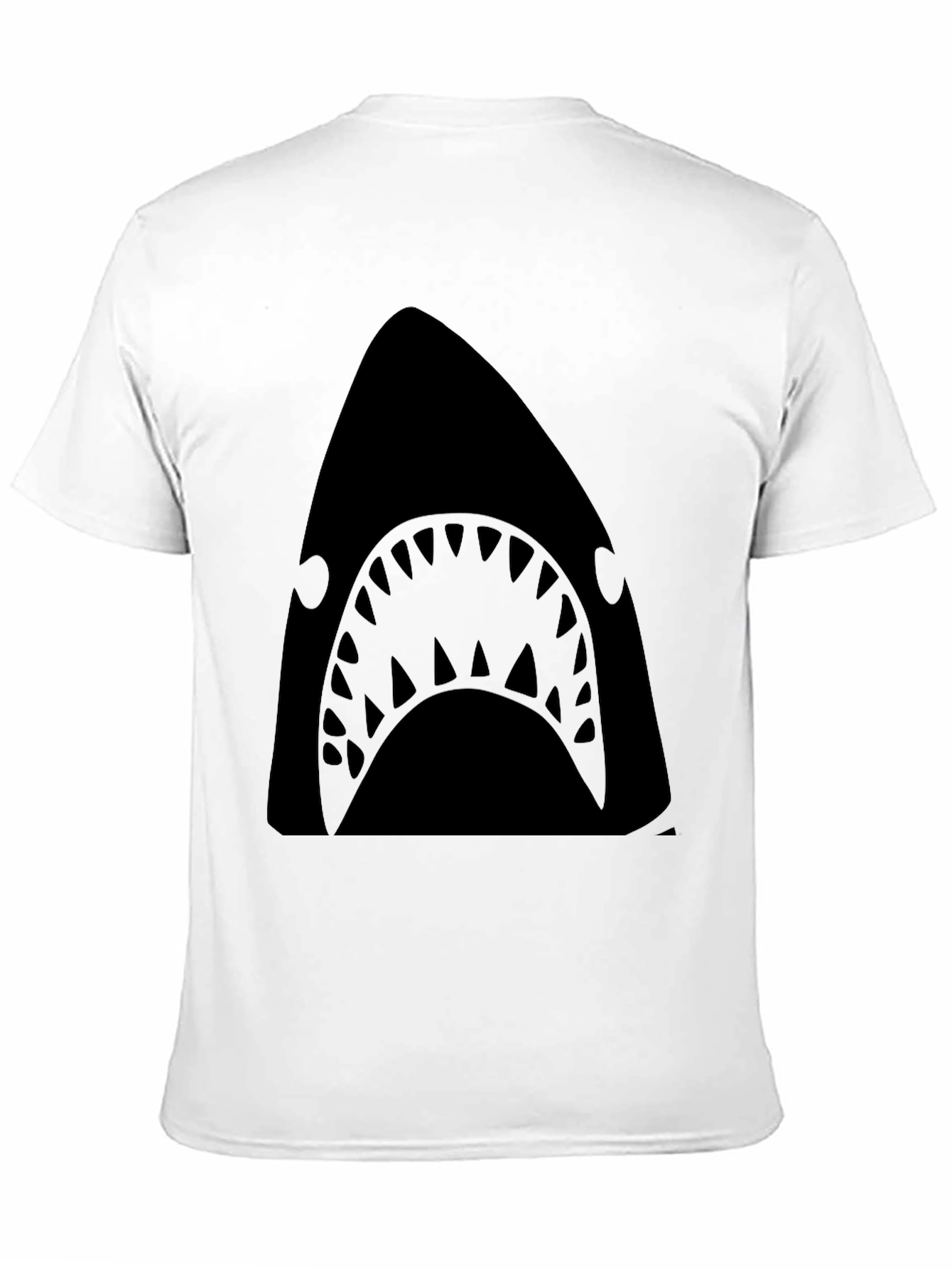 Mens Black Shark Graphic T-Shirt - Unique Design