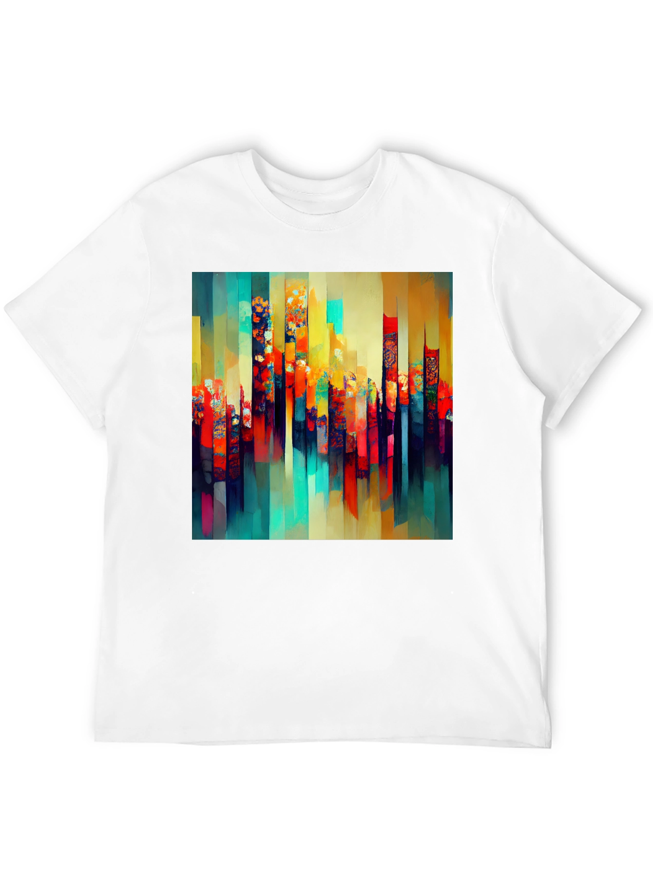 Abstract Art Mens Black T-Shirt