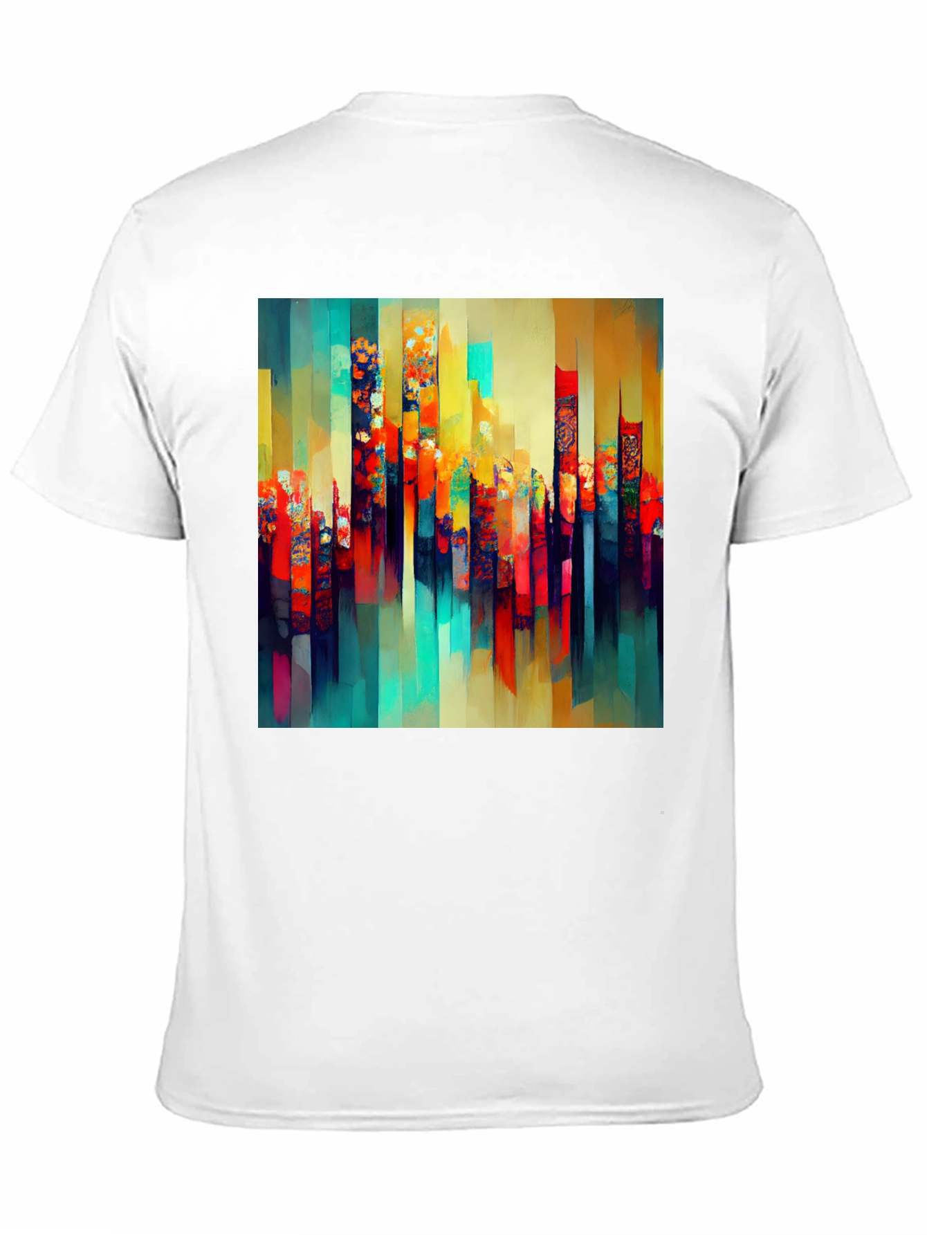 Abstract Art Mens Black T-Shirt
