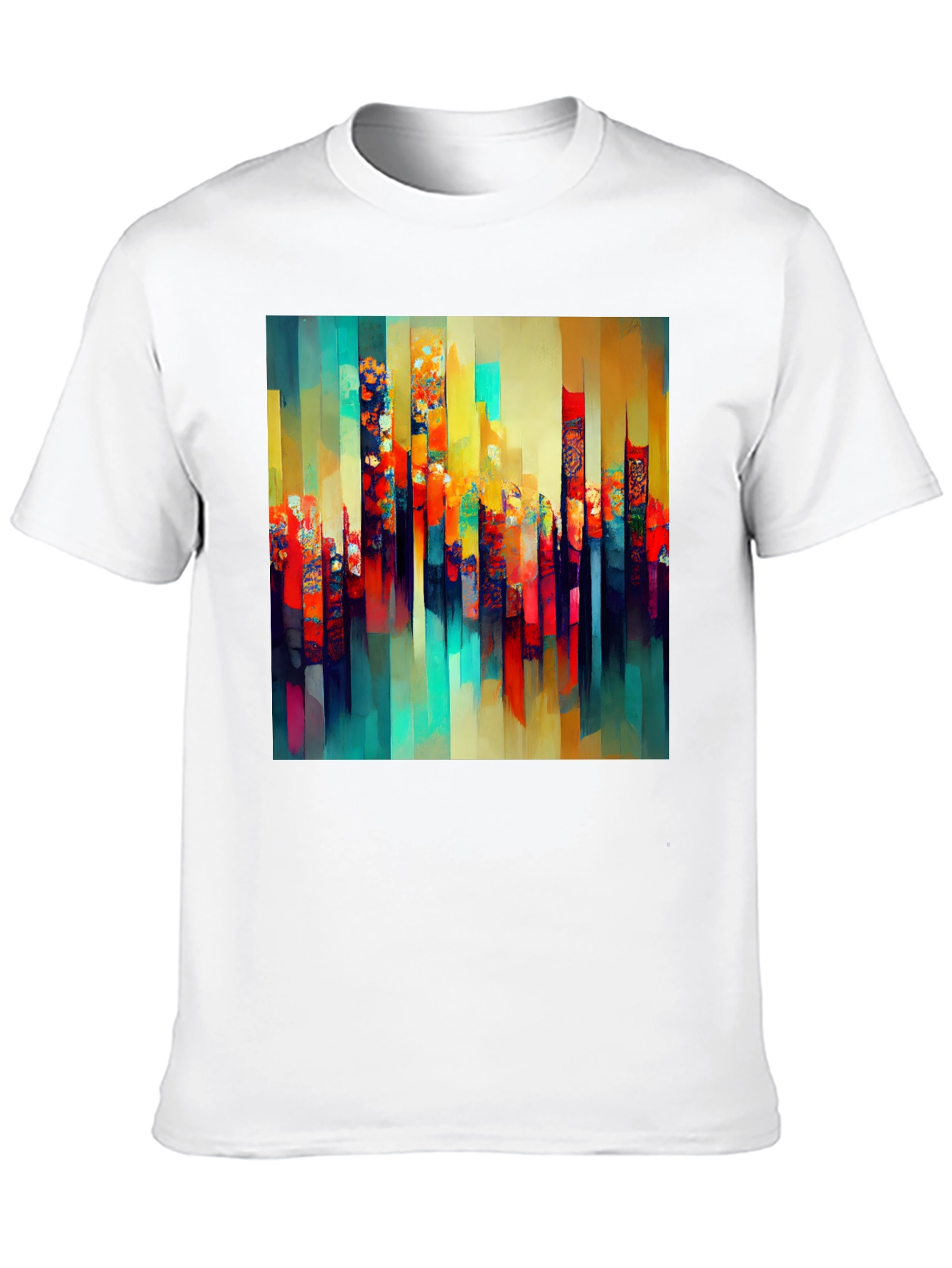 Abstract Art Mens Black T-Shirt