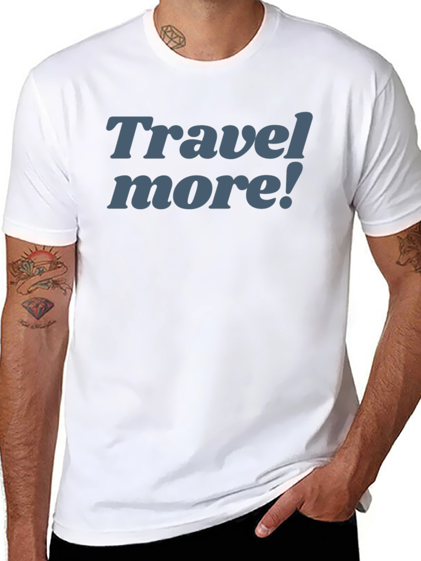 Travel More! Graphic T-Shirt - Mens Casual Tee