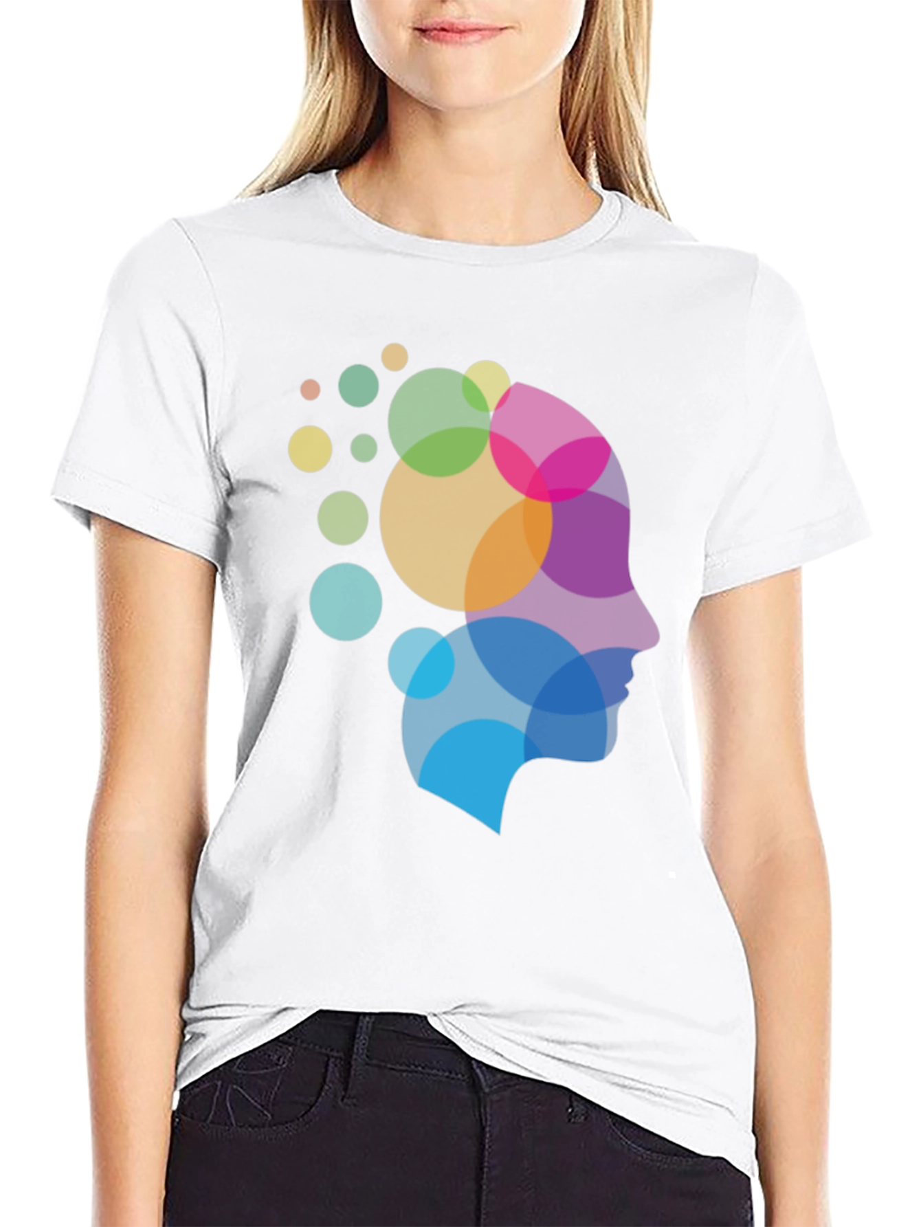 Mindful T-Shirt - Abstract Head Design