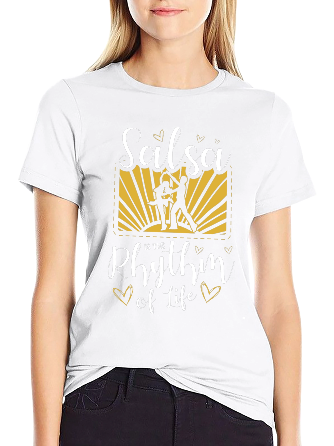 Salsa is the Rhythm of Life Graphic T-Shirt