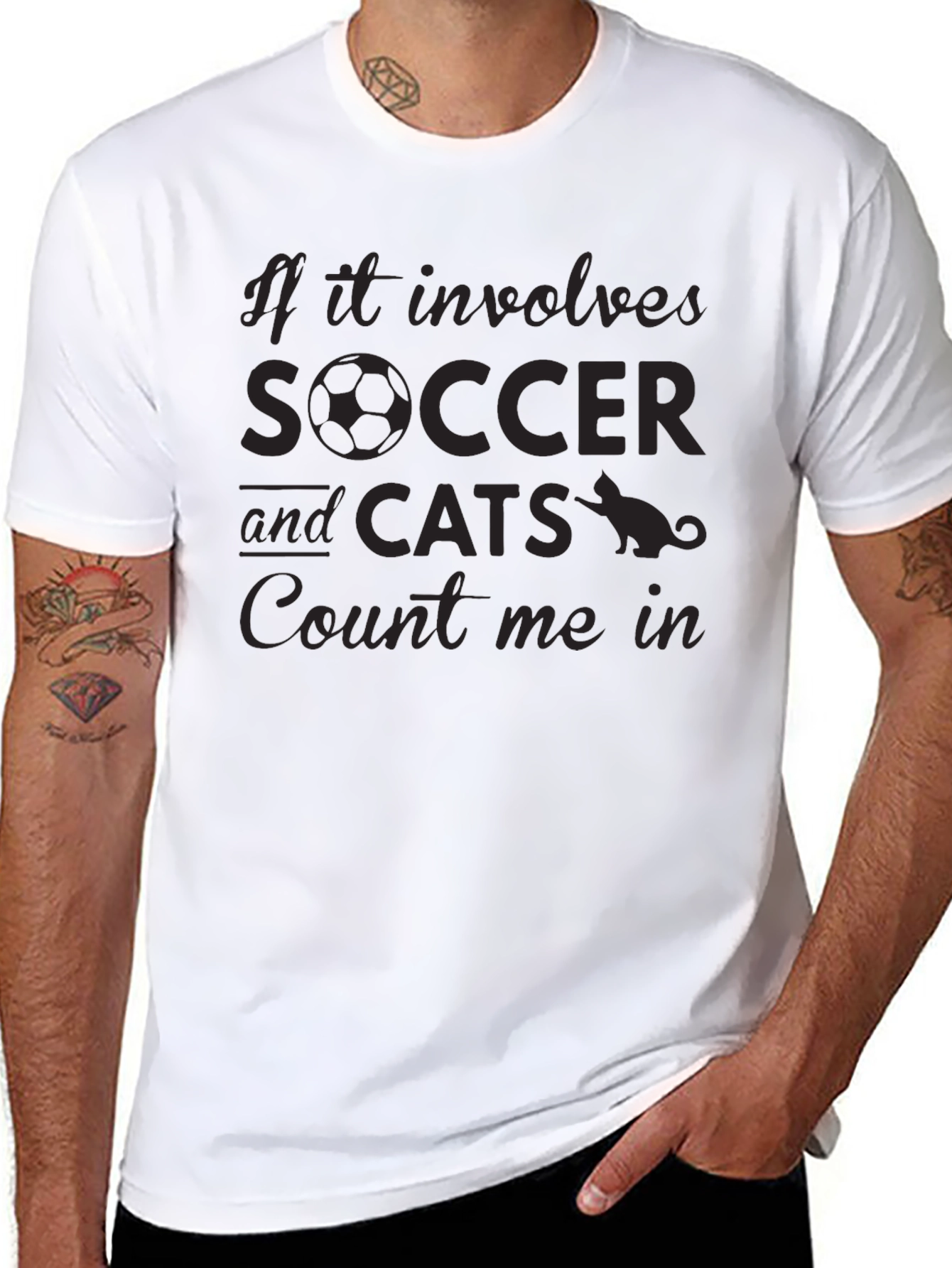 Soccer and Cats T-Shirt - Count Me In Tee
