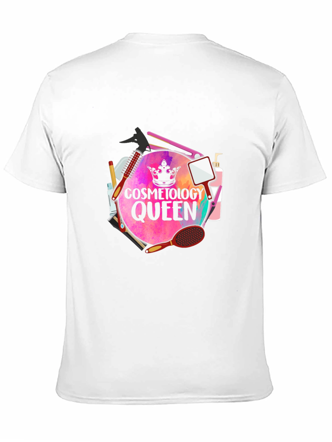 Cosmetology Queen T-Shirt - Stylish Salon Apparel