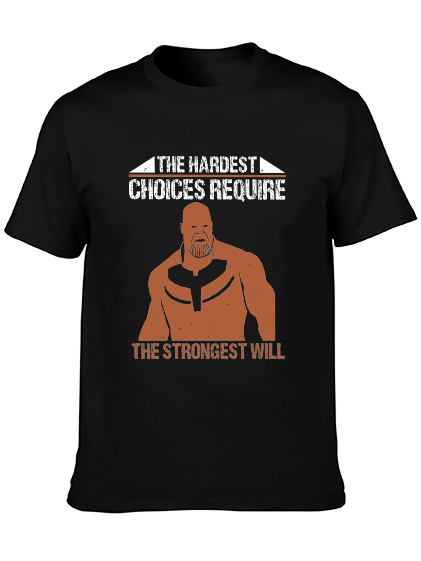The Hardest Choices Thanos T-Shirt - Black