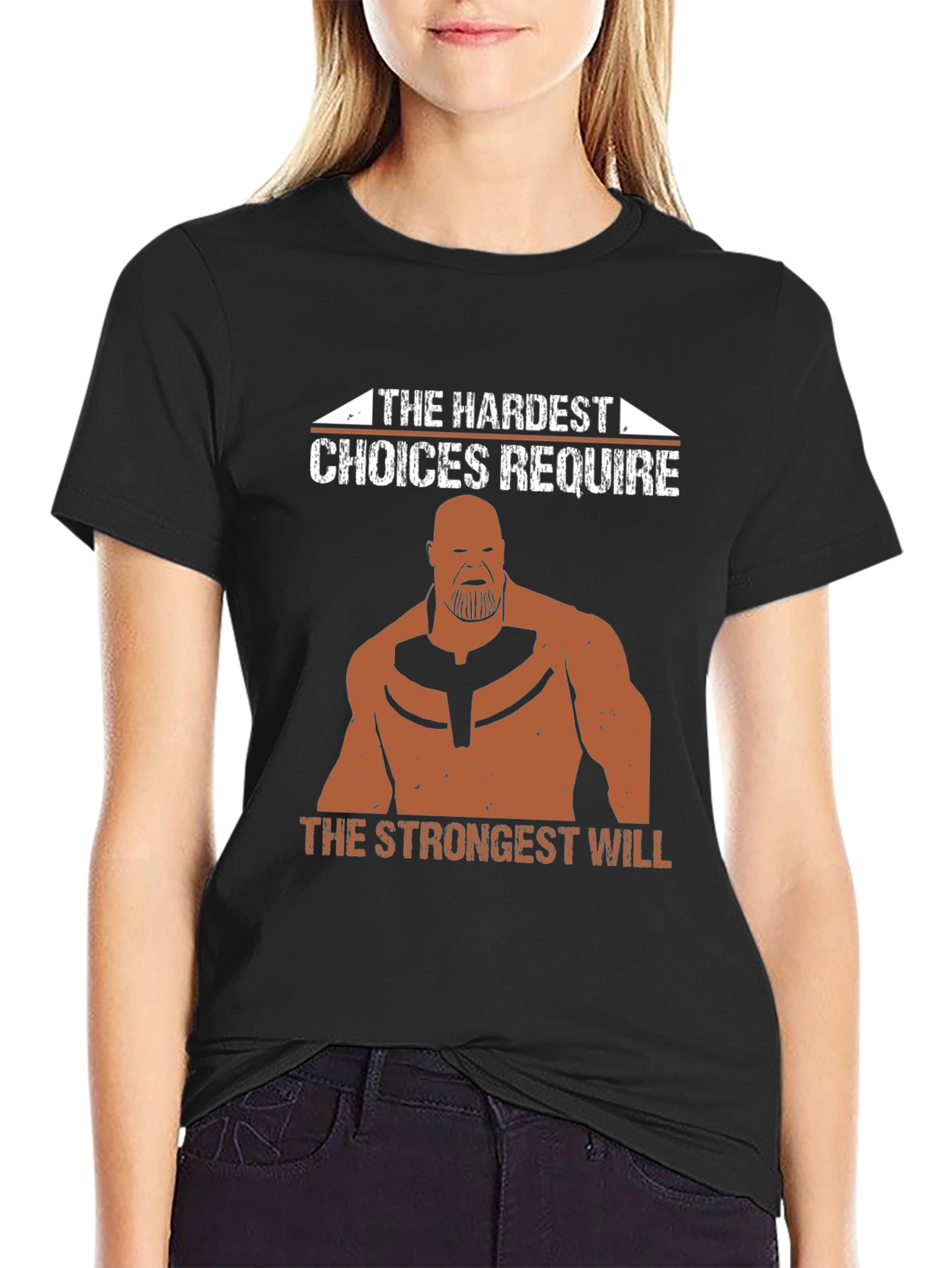 The Hardest Choices Thanos T-Shirt - Black