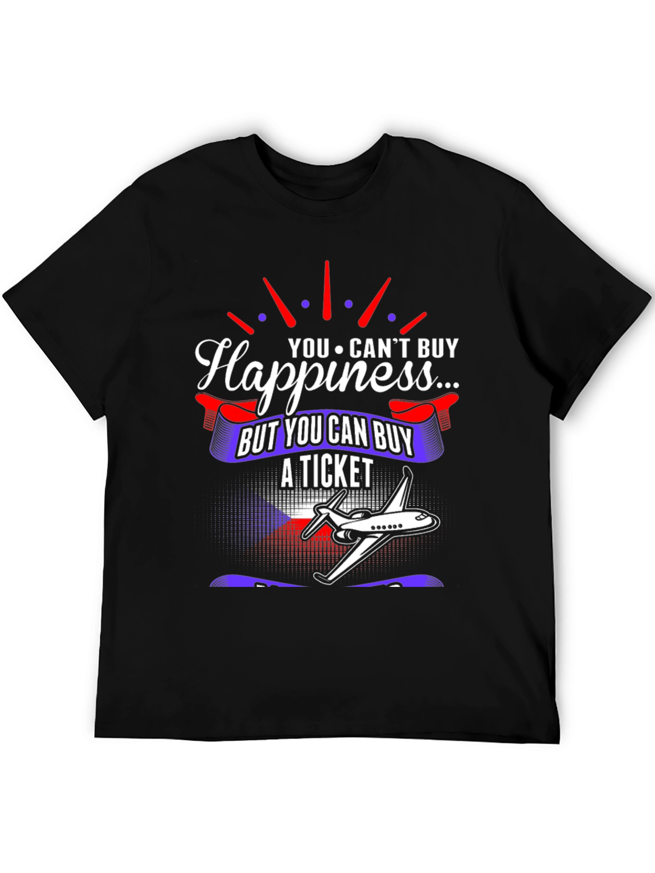 Happiness Ticket Graphic T-Shirt
