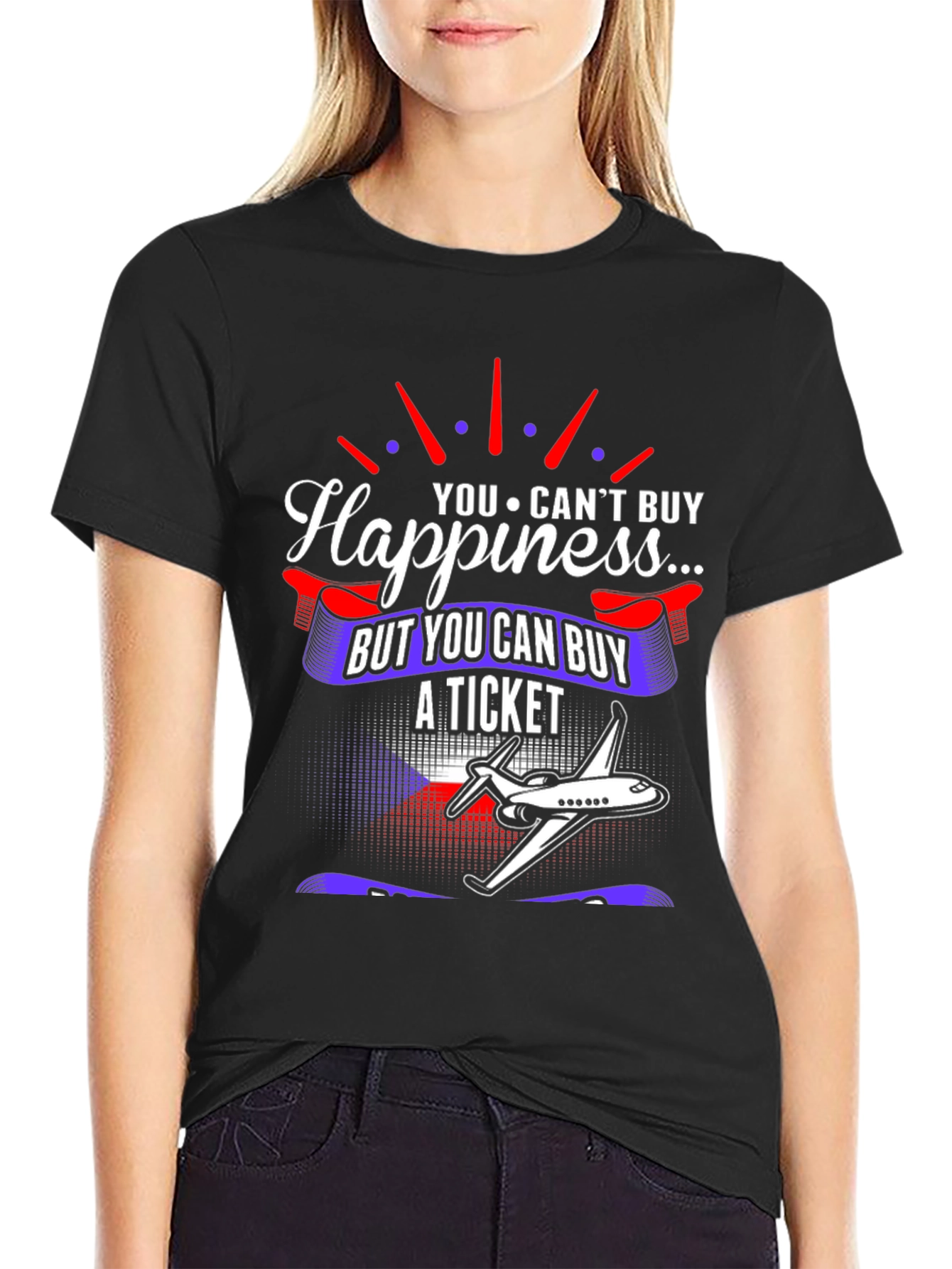 Happiness Ticket Graphic T-Shirt