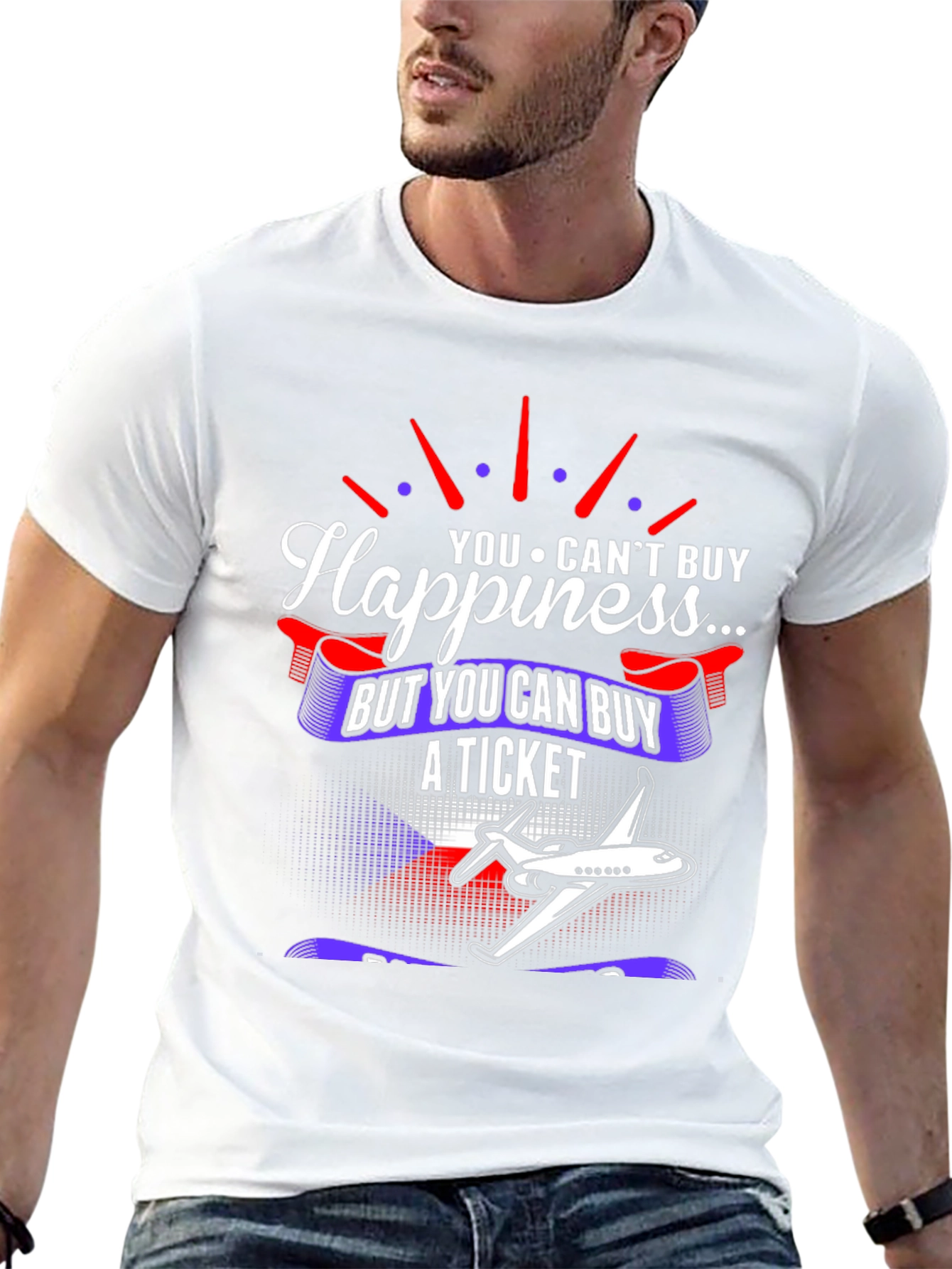Happiness Ticket Graphic T-Shirt