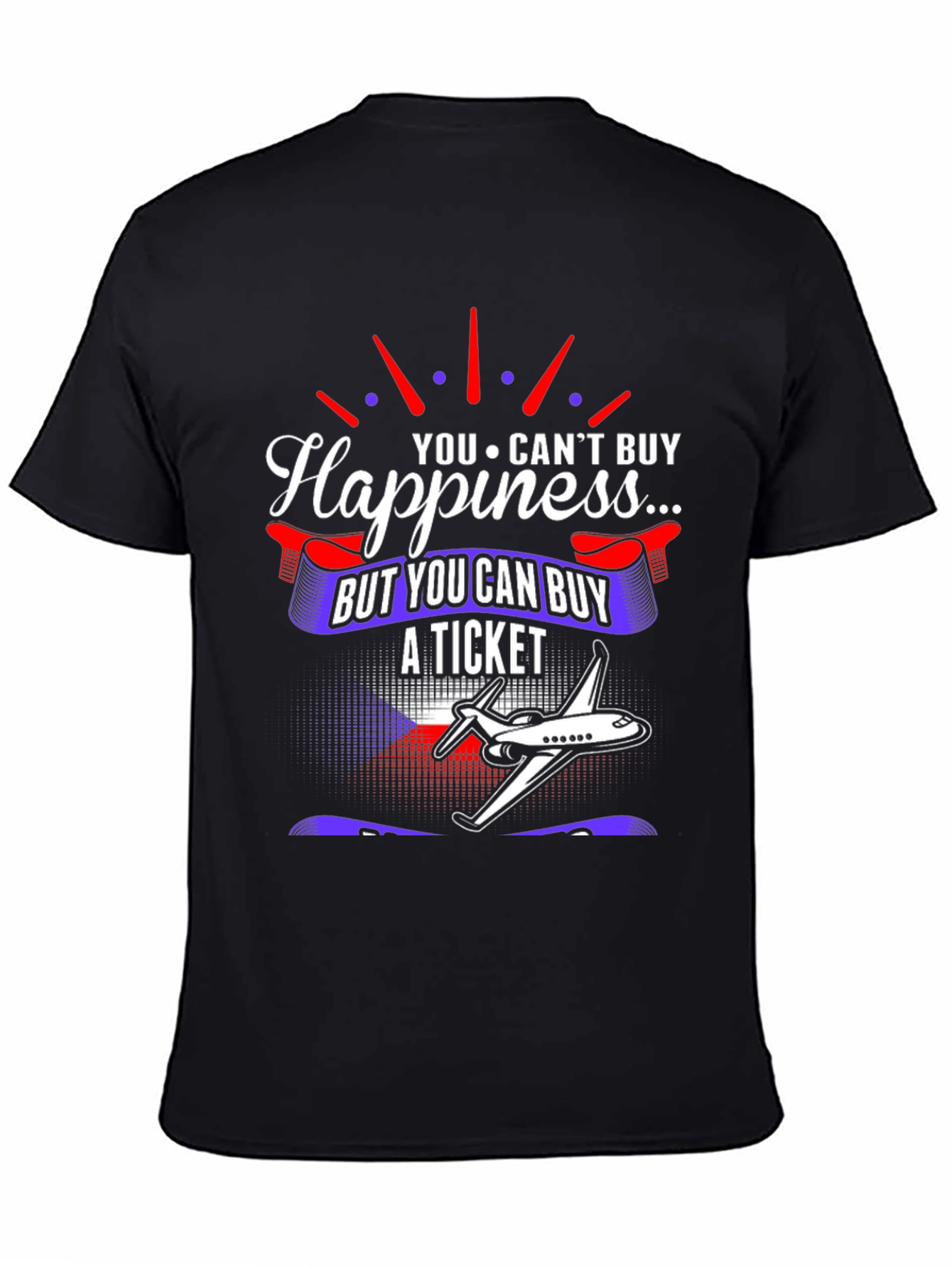 Happiness Ticket Graphic T-Shirt