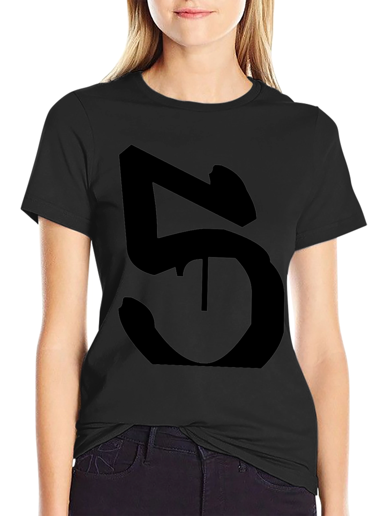 Mens Black Graphic T-Shirt
