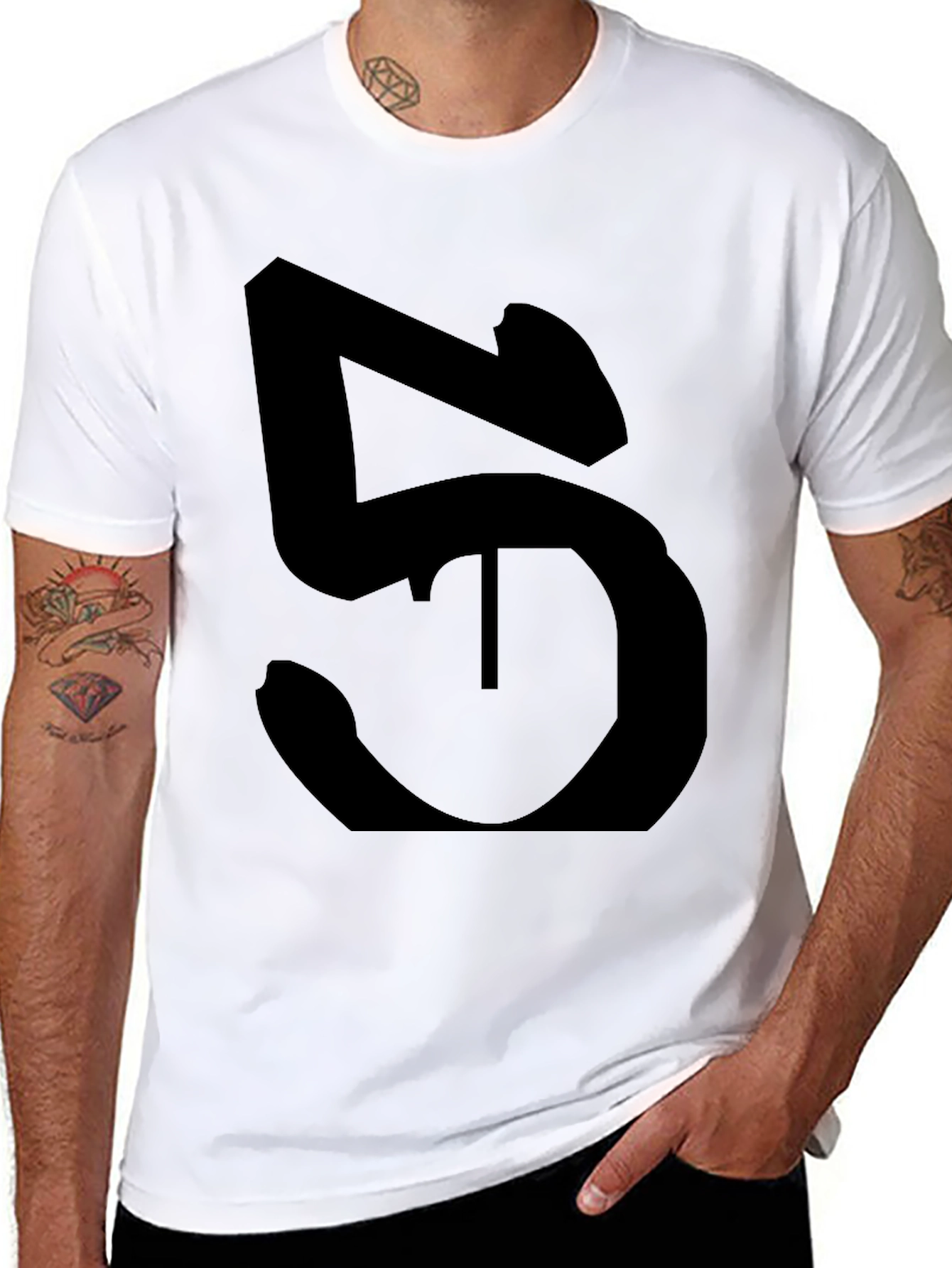 Mens Black Graphic T-Shirt