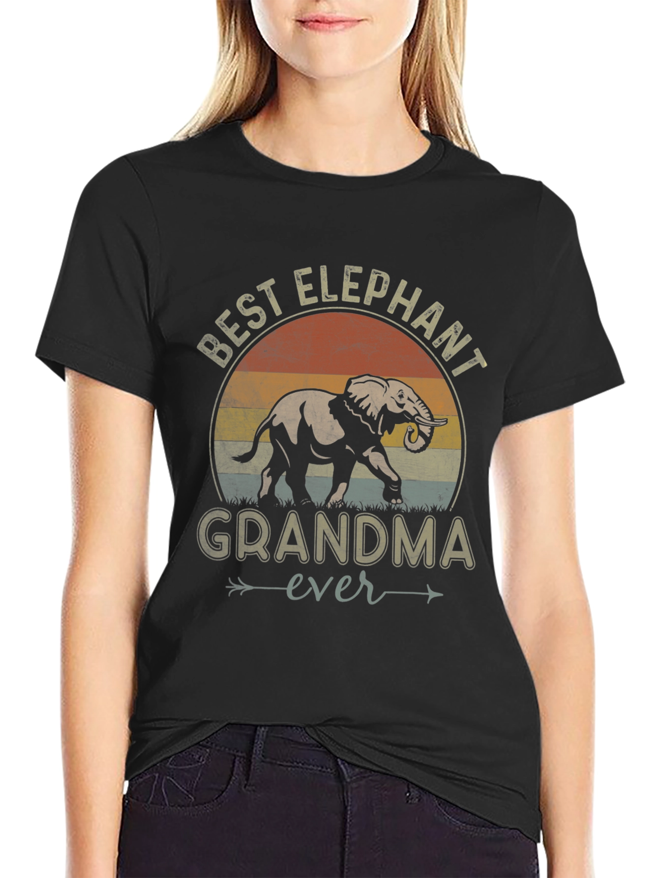 Best Elephant Grandma Ever Graphic Tee