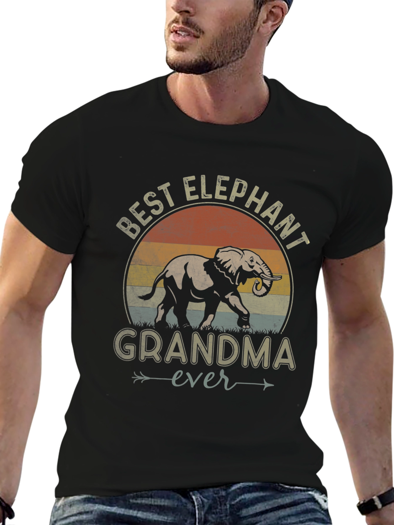 Best Elephant Grandma Ever Graphic Tee