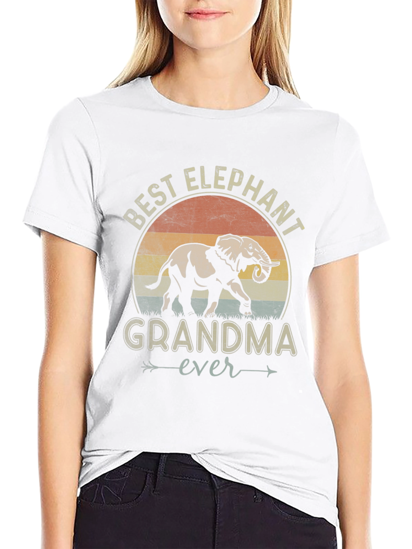 Best Elephant Grandma Ever Graphic Tee