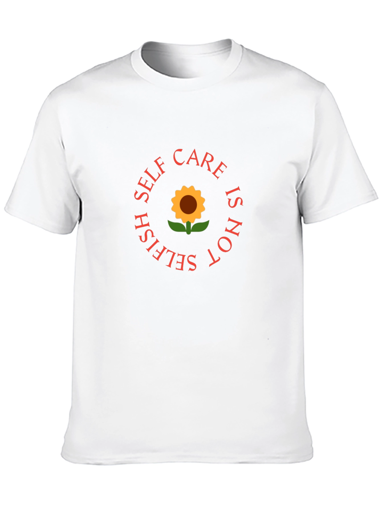 Self Care Sunflower Graphic Tee - Black
