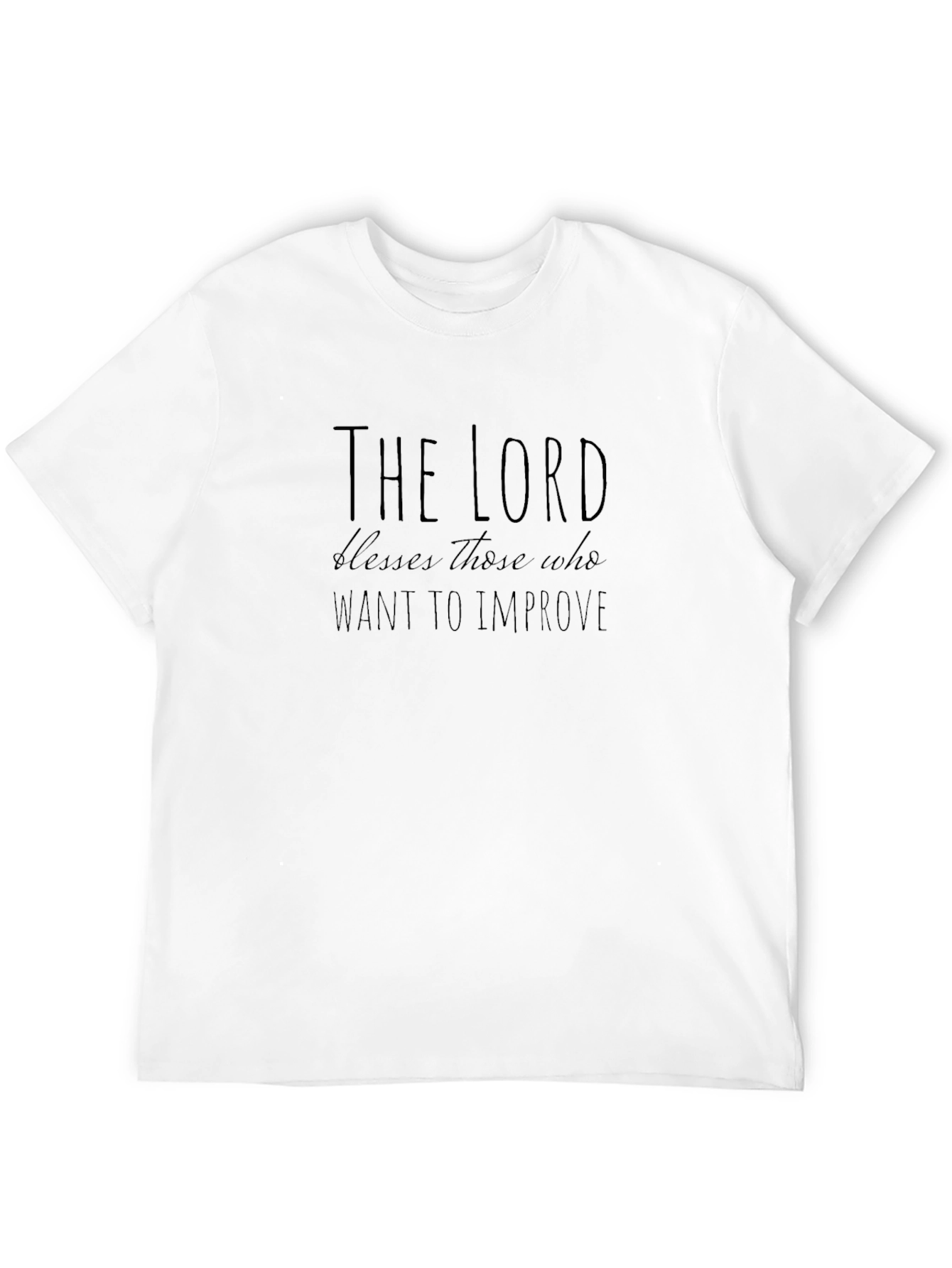 The Lord Blesses Inspirational Black T-Shirt