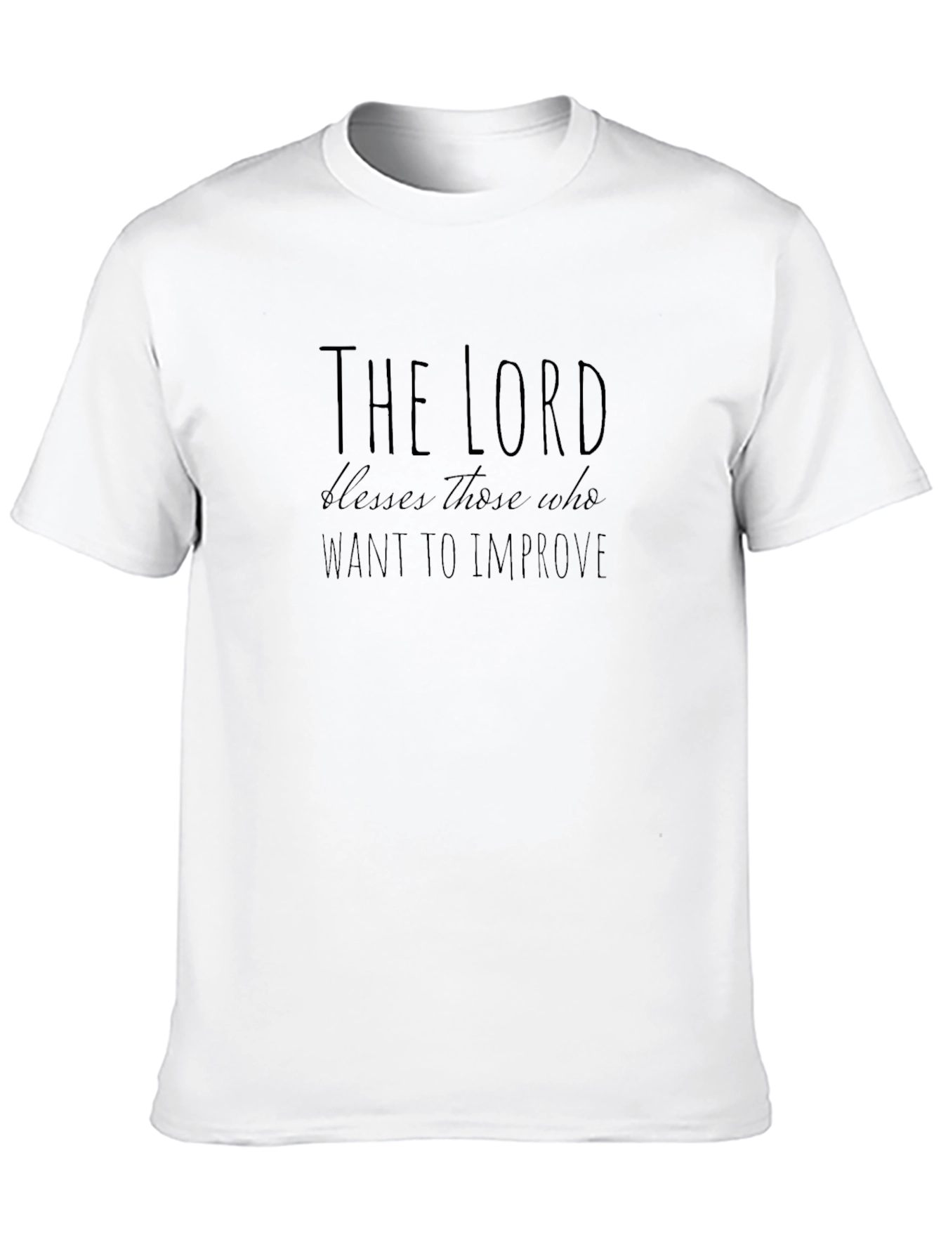 The Lord Blesses Inspirational Black T-Shirt