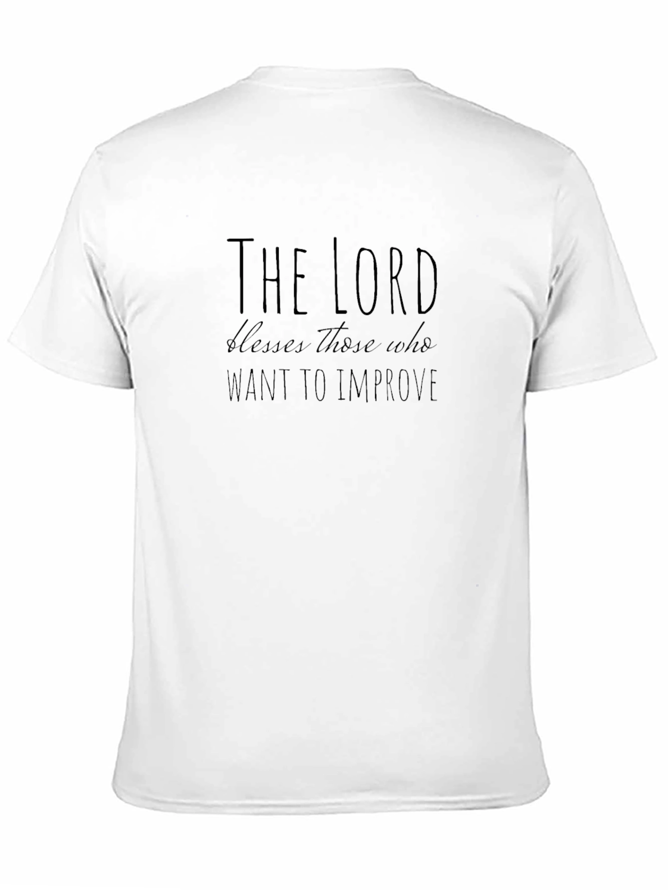 The Lord Blesses Inspirational Black T-Shirt