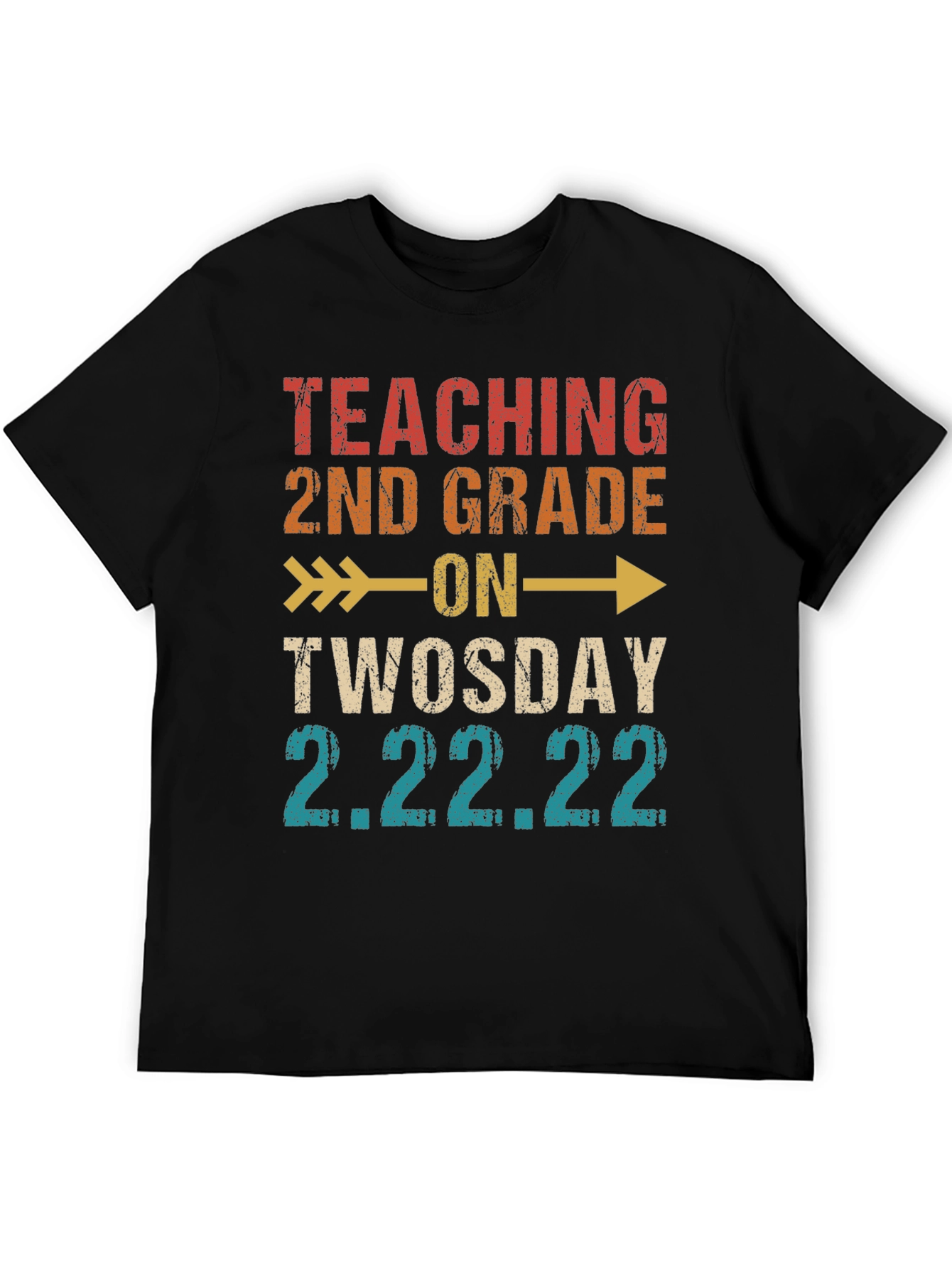Teaching 2nd Grade on Twosday 2.22.22 T-Shirt