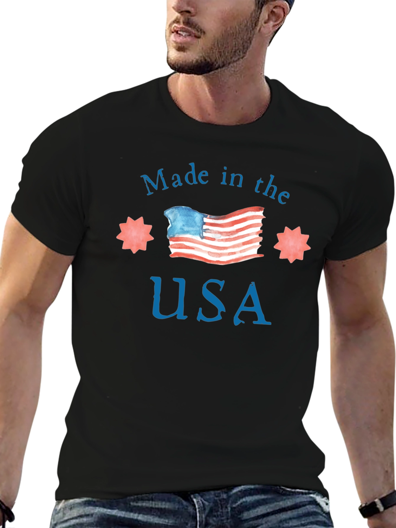 Made in USA Graphic Tee - Patriotic T-Shirt