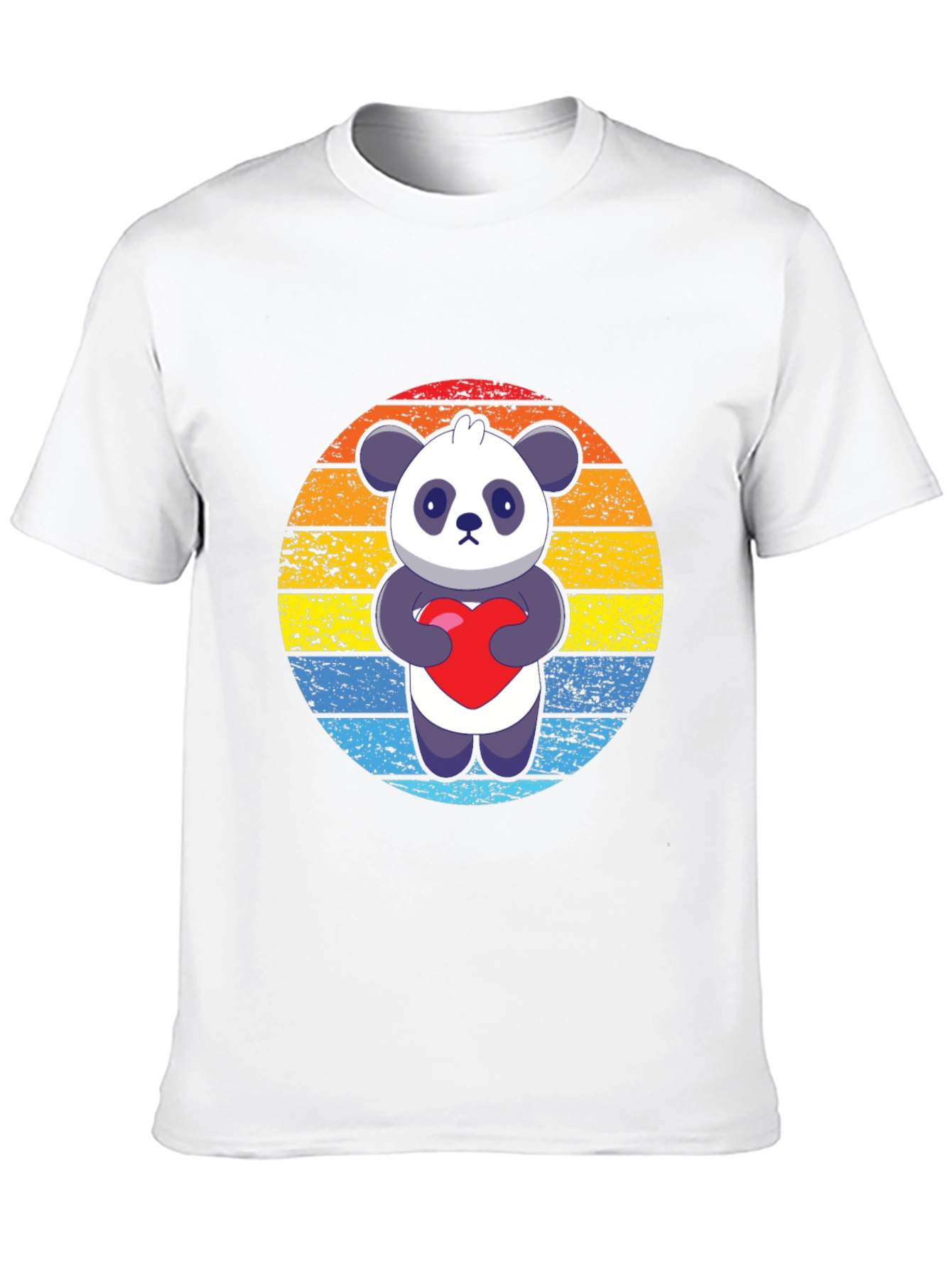 Panda Love Graphic Tee - Mens Black T-Shirt