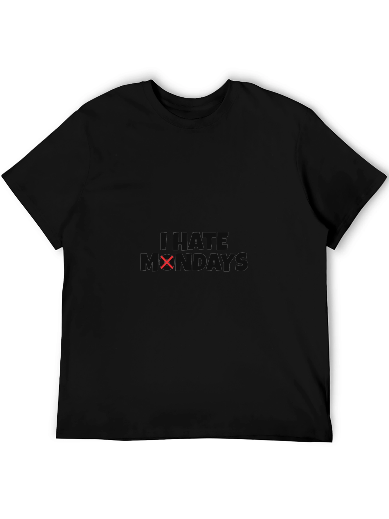 I Hate Mondays Black Graphic Tee