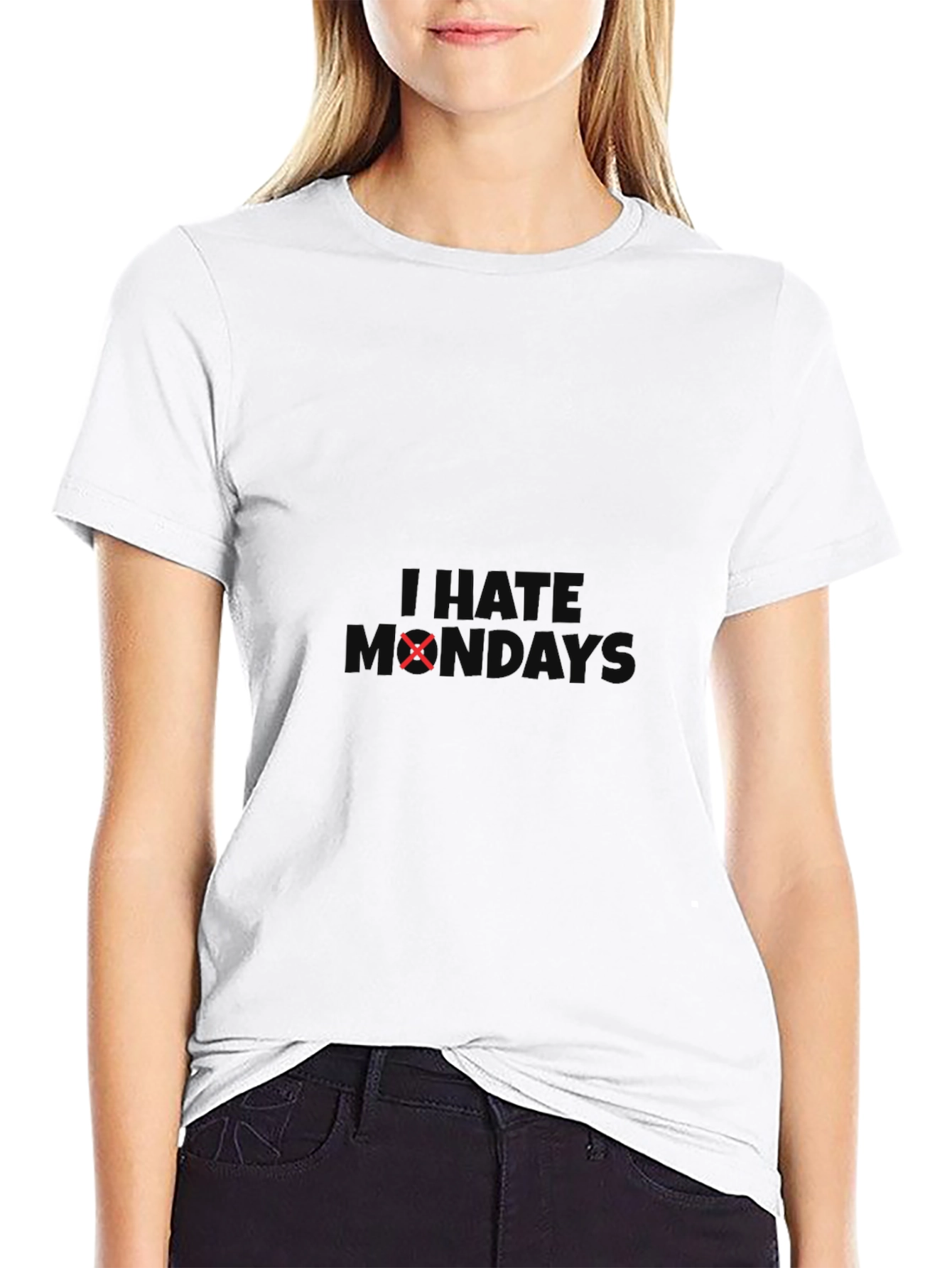 I Hate Mondays Black Graphic Tee