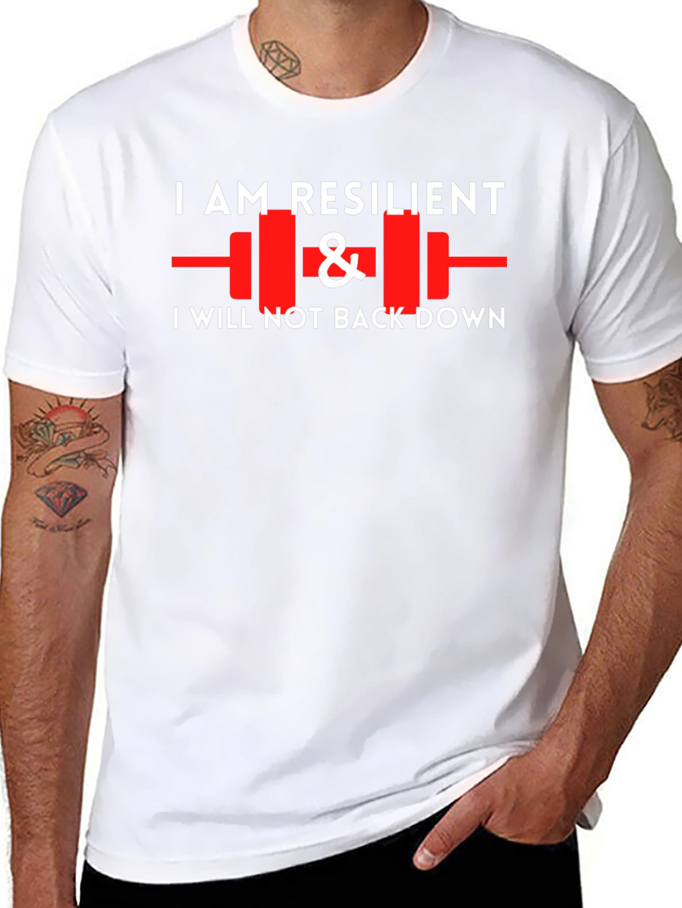 Resilient Graphic Tee - Motivational Workout Shirt