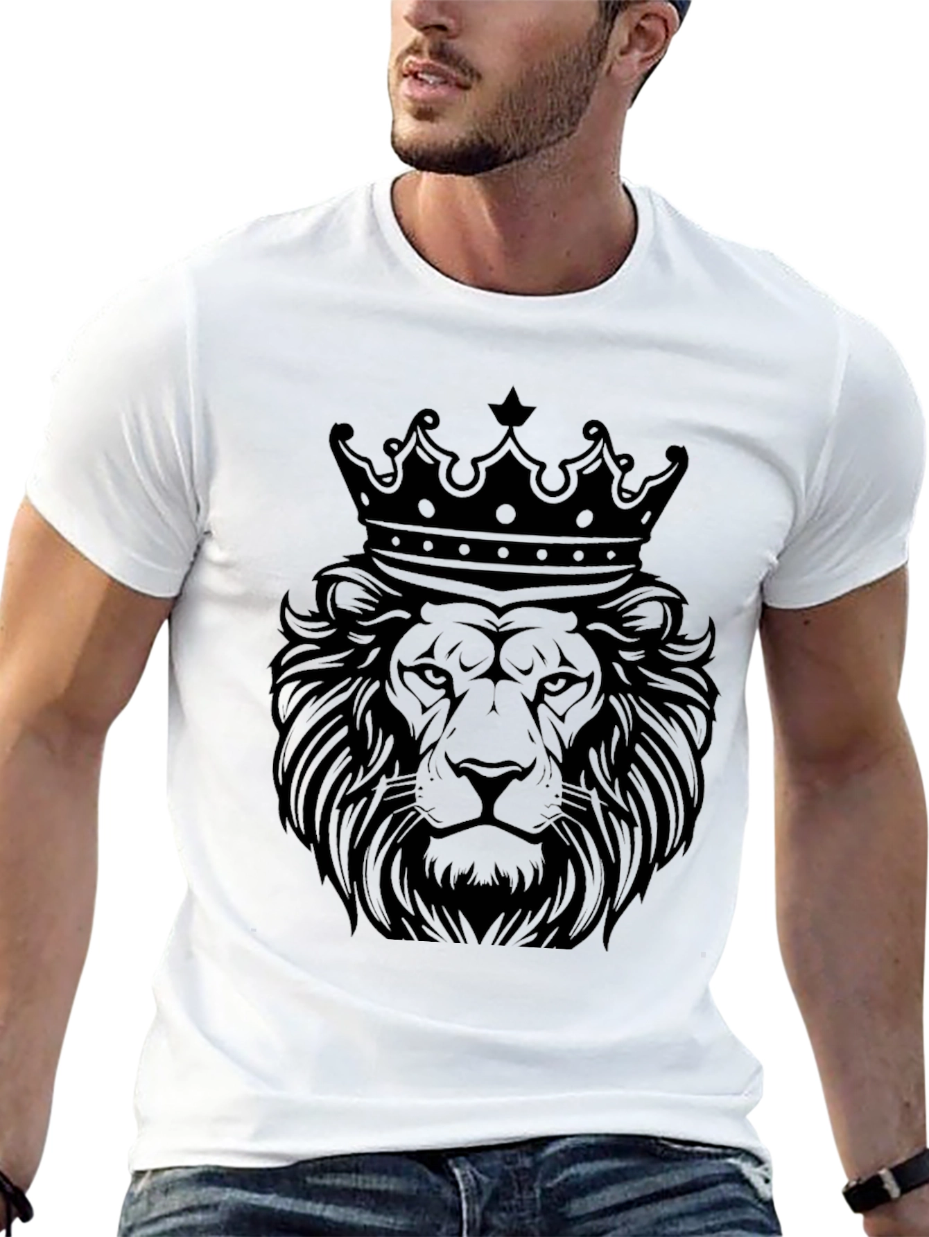 King Lion Graphic Tee - Black