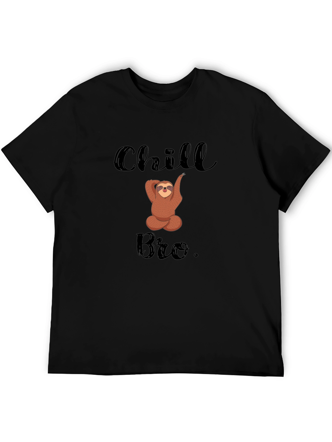Chill Bro Sloth T-Shirt: Relaxed & Funny Mens Tee