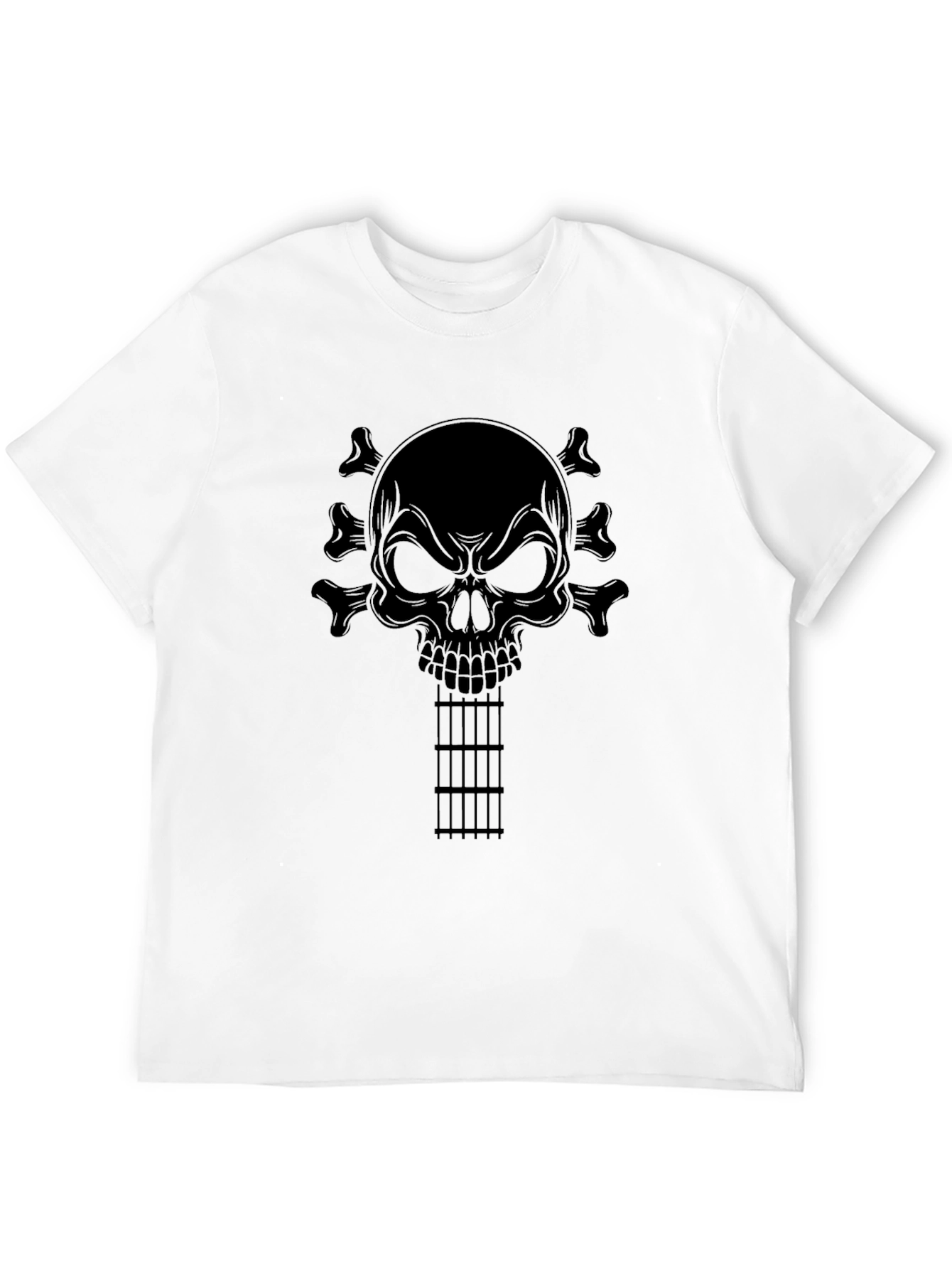 Skull Guitar T-Shirt - Rocker Style