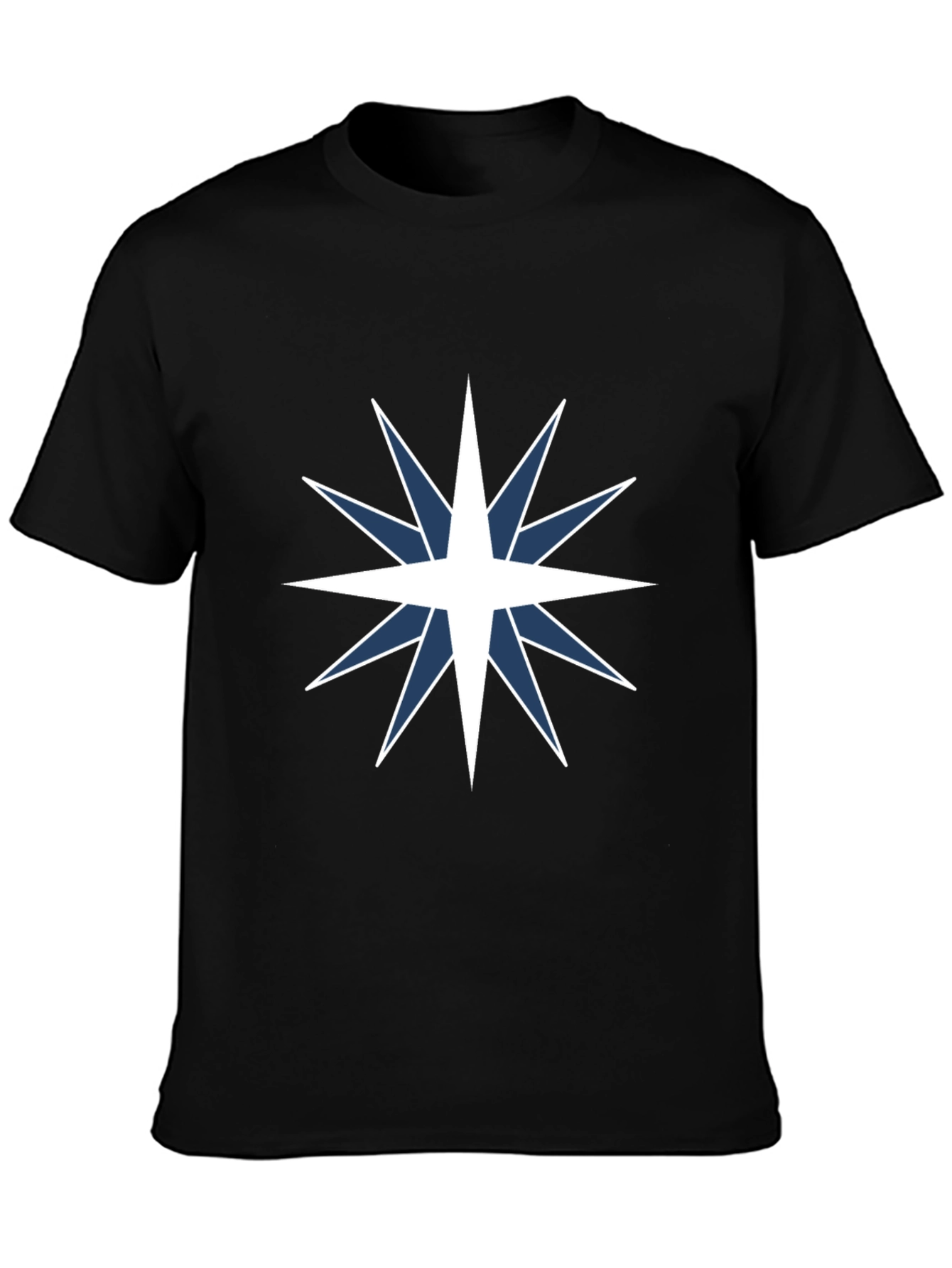 Star Compass Graphic Tee - Black