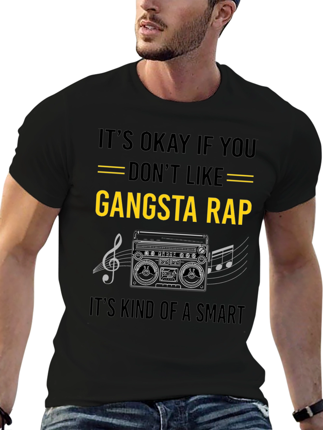 Gangsta Rap Smart T-Shirt - Music Lover Tee