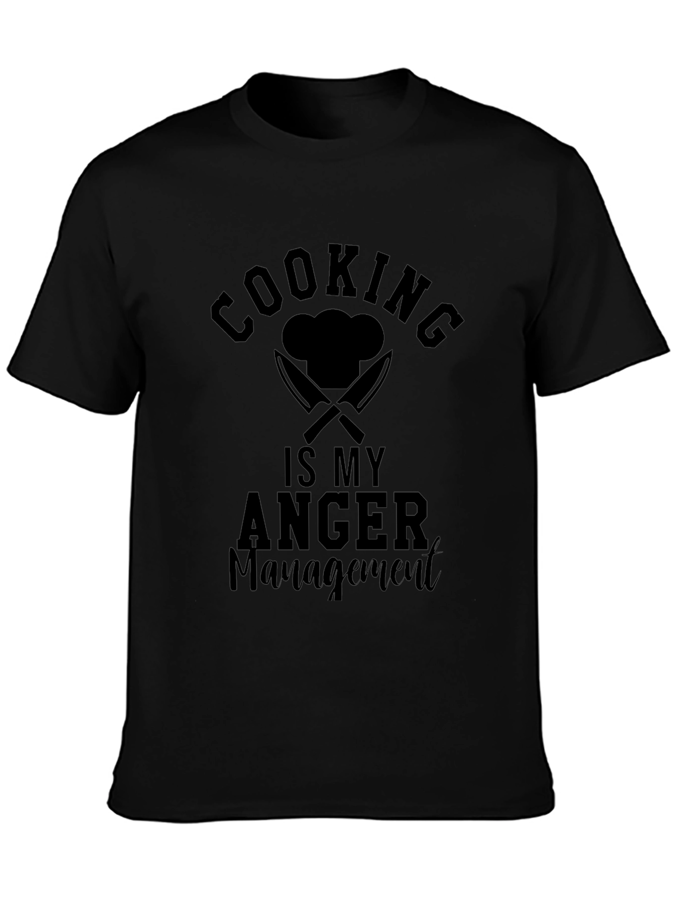 Cooking Is My Anger Management Graphic T-Shirt
