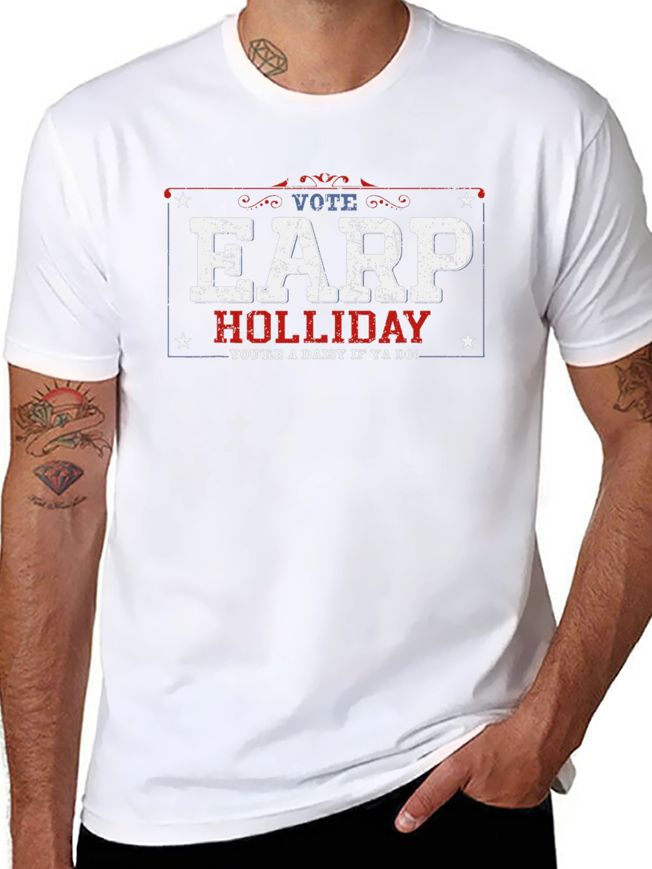 Vote Earp Holliday T-Shirt - Tombstone Movie Tee