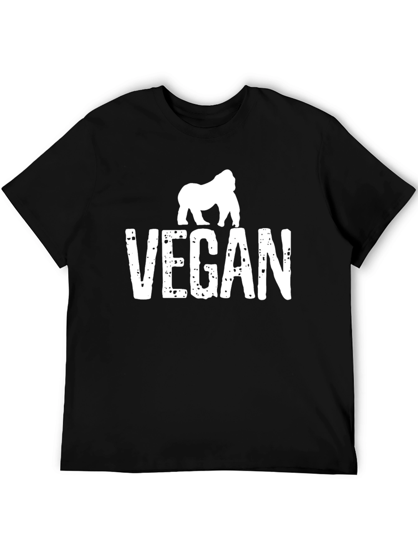 Vegan Gorilla Graphic Tee - Animal Lover Shirt