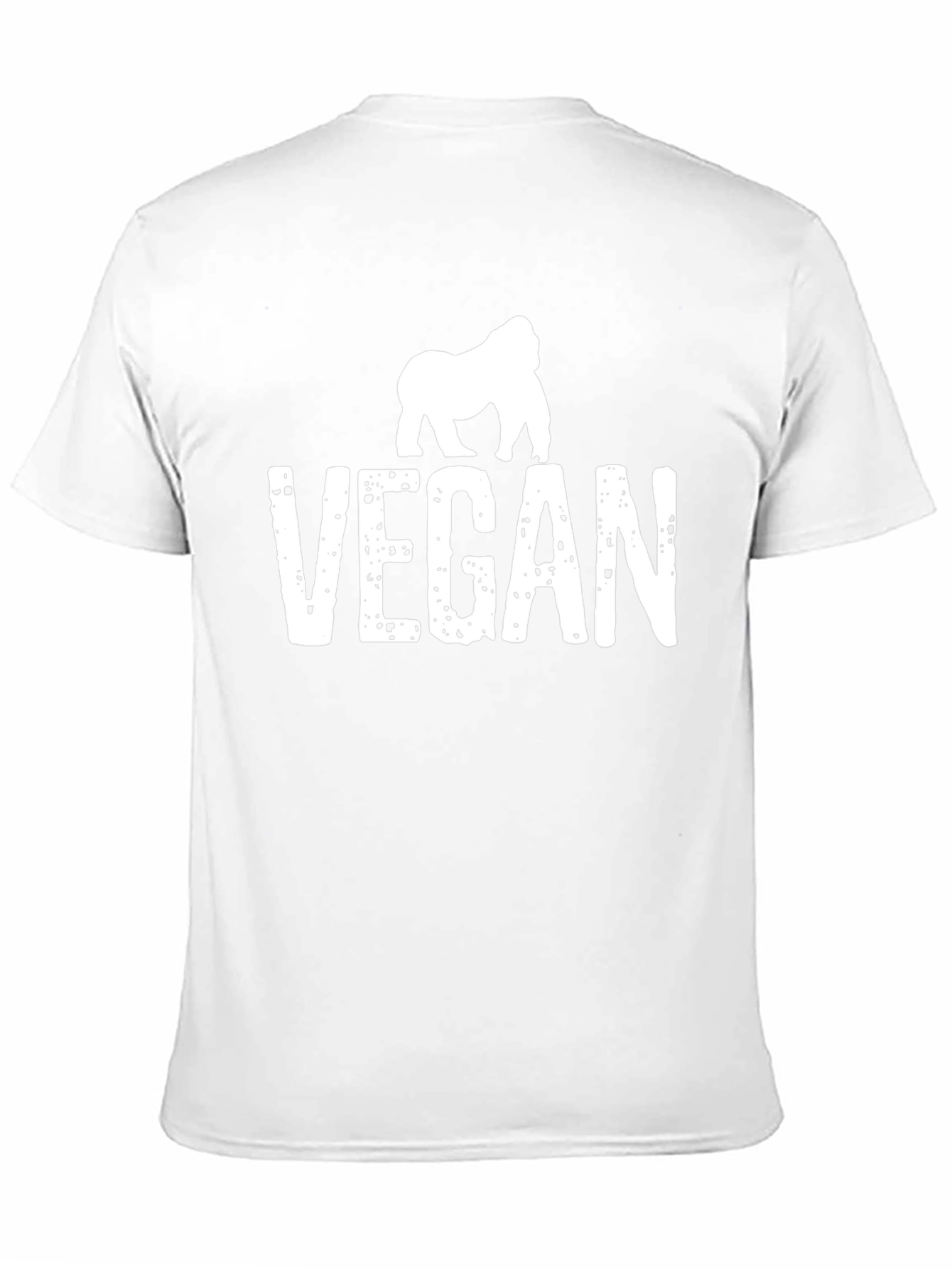 Vegan Gorilla Graphic Tee - Animal Lover Shirt