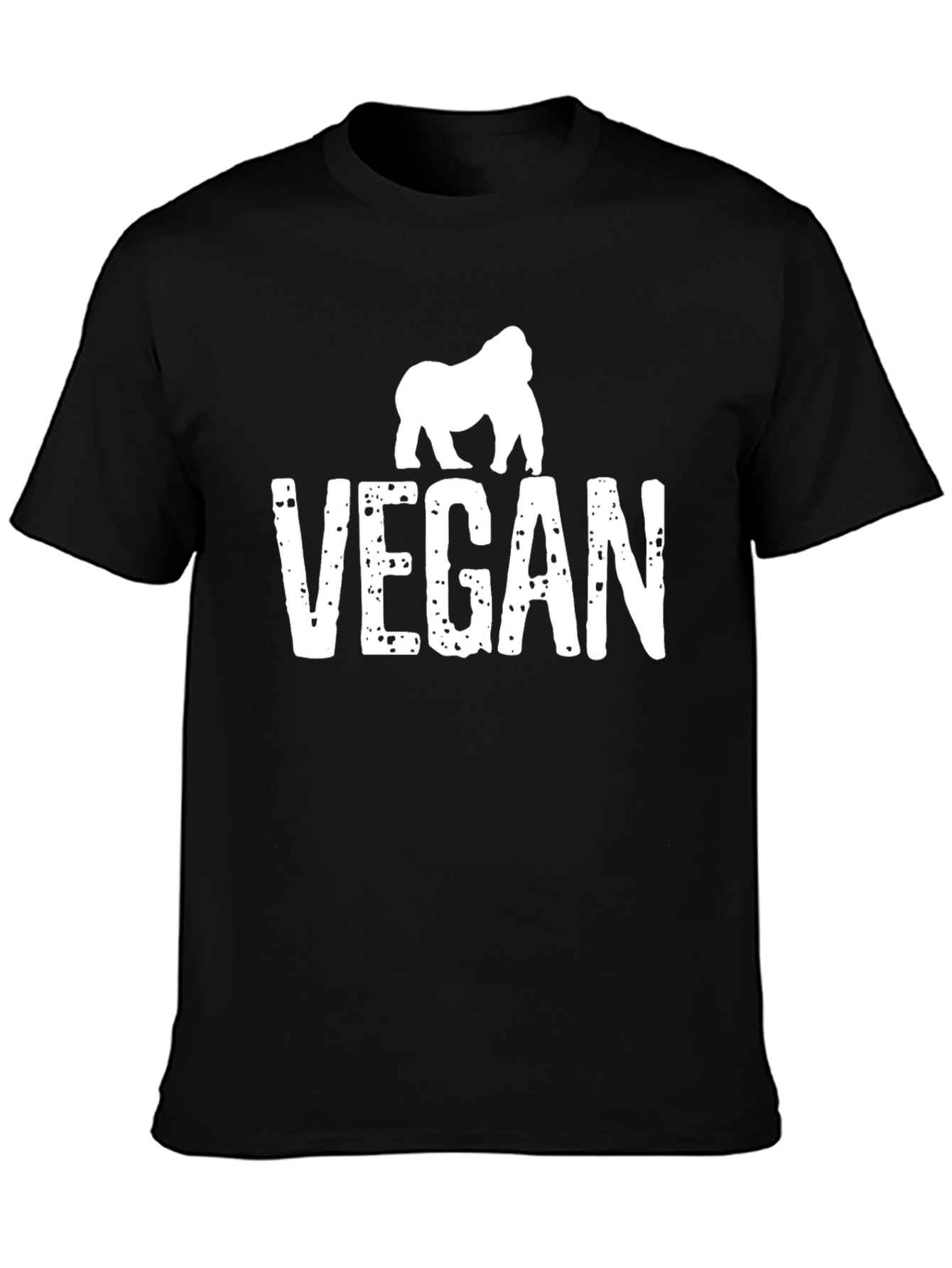 Vegan Gorilla Graphic Tee - Animal Lover Shirt