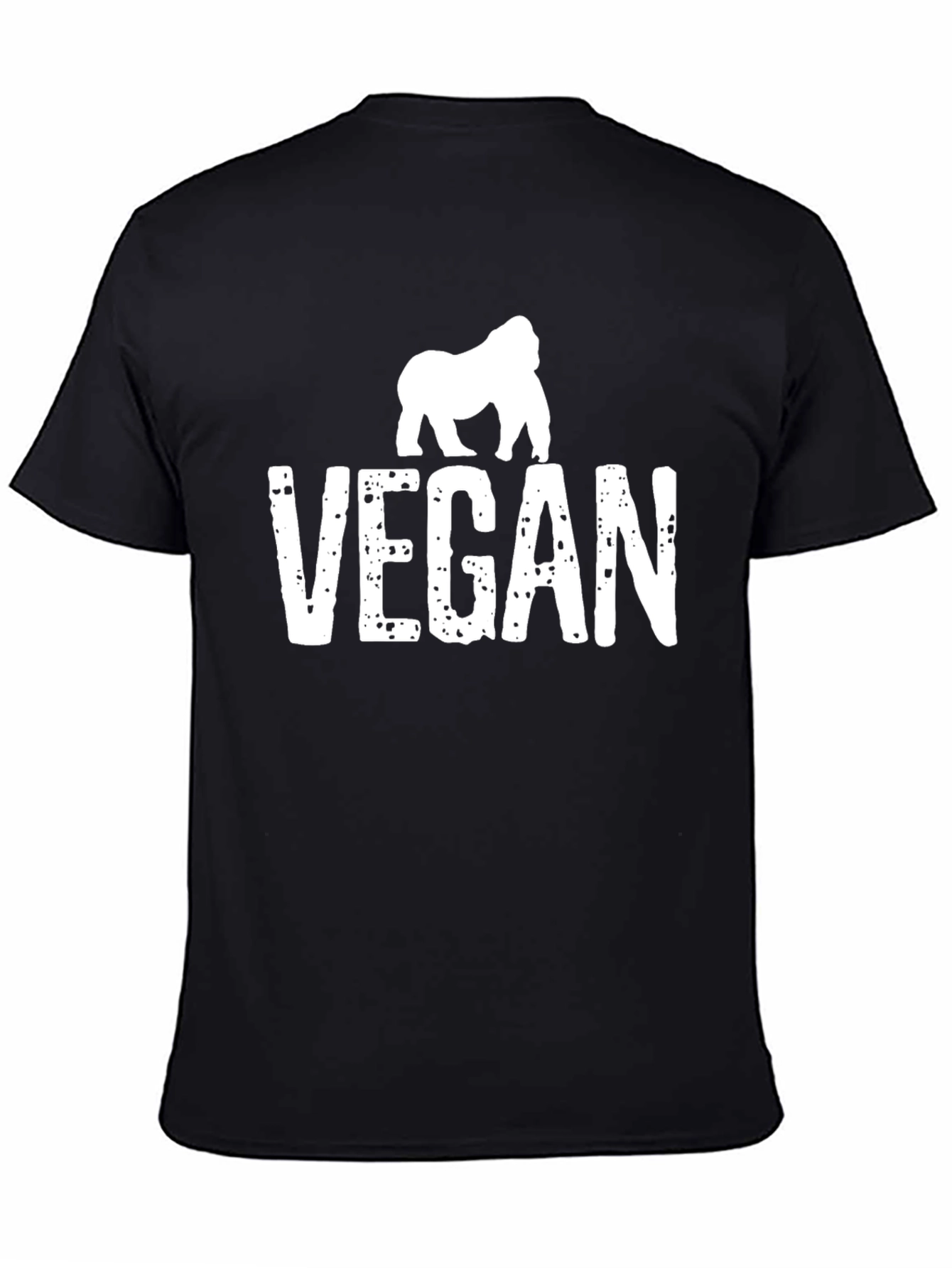 Vegan Gorilla Graphic Tee - Animal Lover Shirt