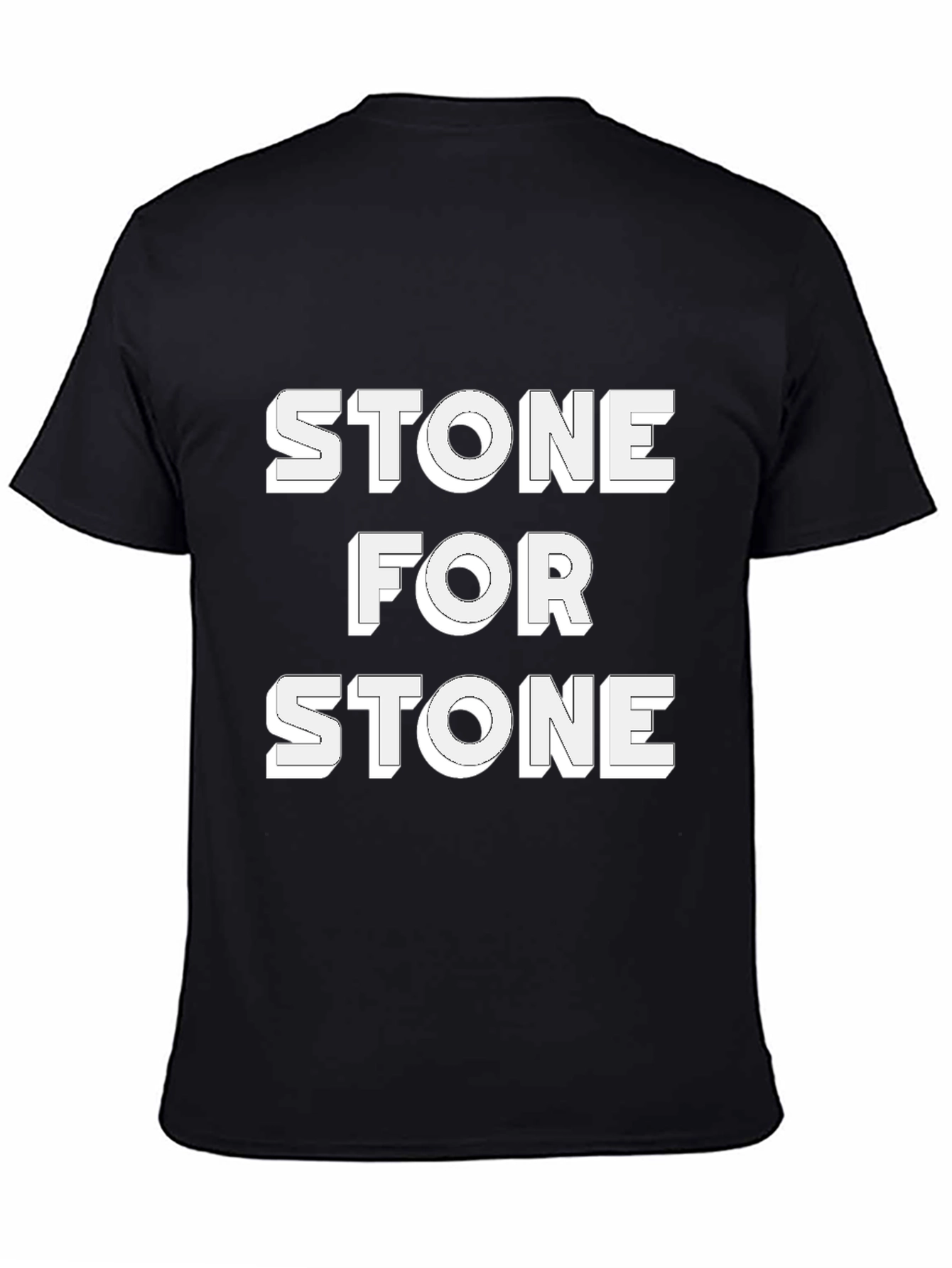 Stone For Stone Black Graphic Tee